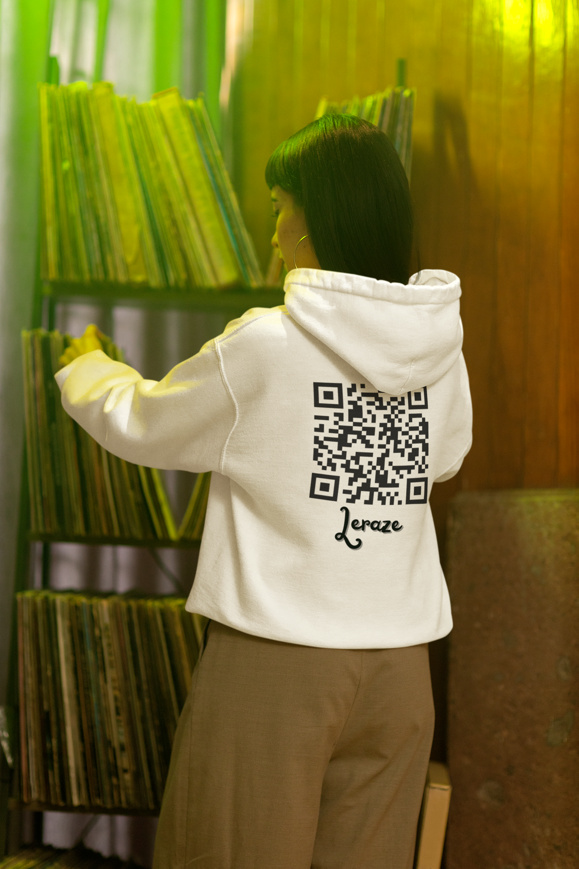 QR Code Unisex Zip Hoodie - Customizable Design for Tech Lovers & Gift Giving product thumbnail image QR Code Unisex Zip Hoodie - Customizable Design for Tech Lovers & Gift Giving product thumbnail image