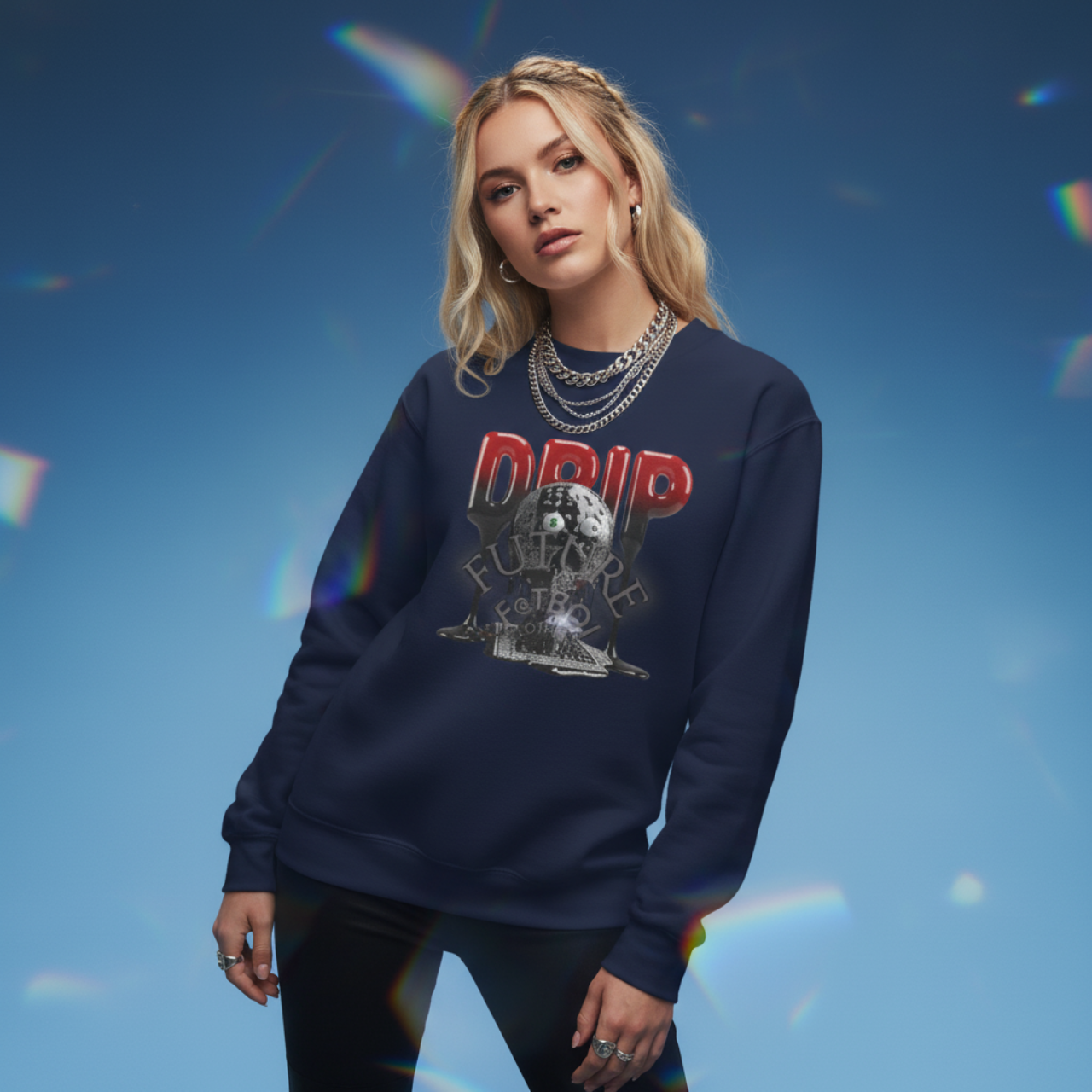 Future Fatboi 'Black Paisley Drip' Sweatshirt - Hip Hop Urban Streetwear product thumbnail image Future Fatboi 'Black Paisley Drip' Sweatshirt - Hip Hop Urban Streetwear product thumbnail image