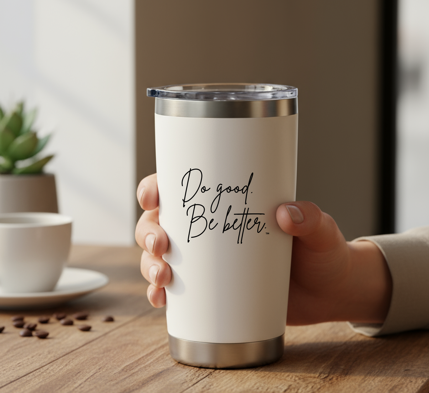 Engraved "Do good. Be better." Tumbler - 20oz Riva Drinkware