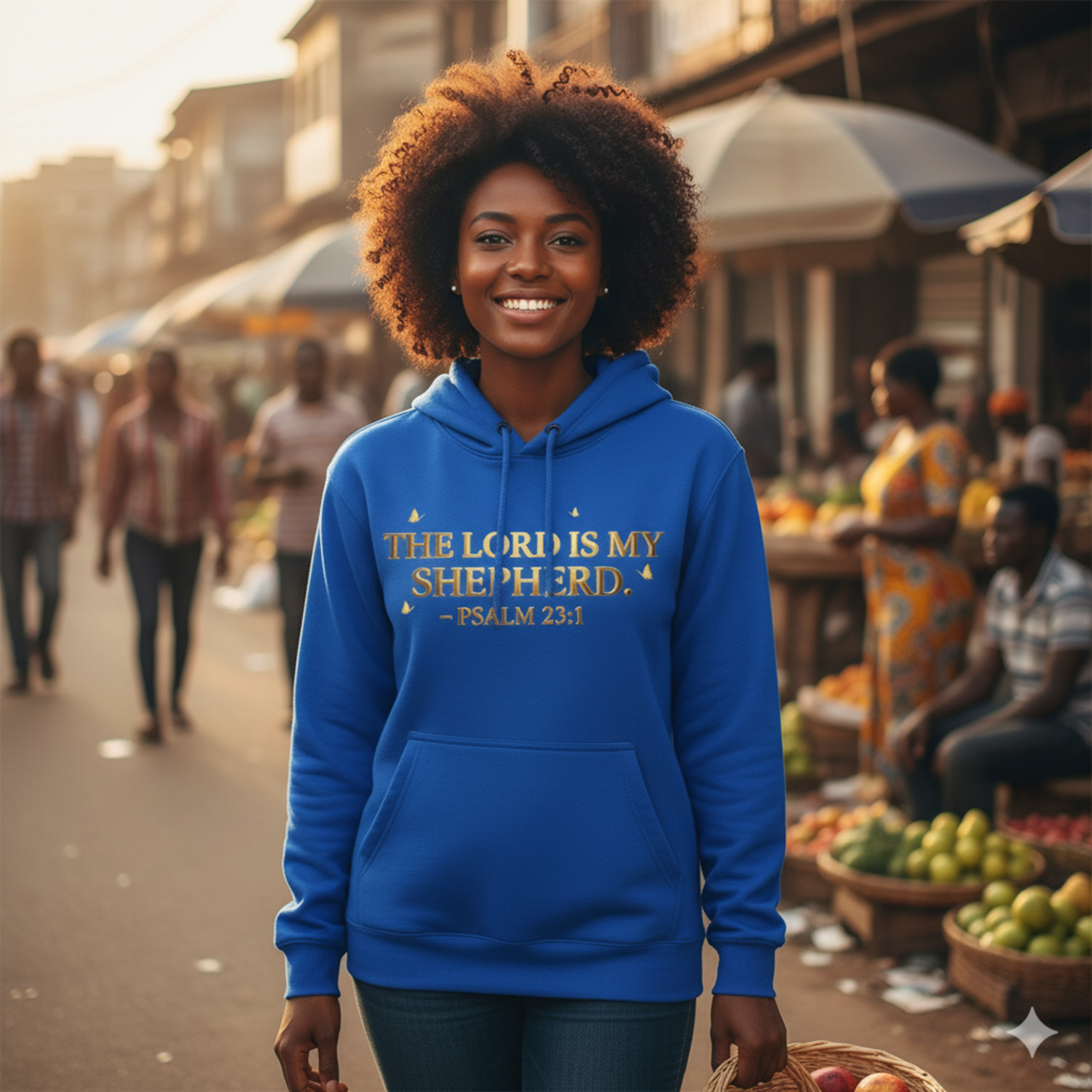 Inspiration Fleece Hoodie: The Lord Is My Shepherd - Psalm 23:1