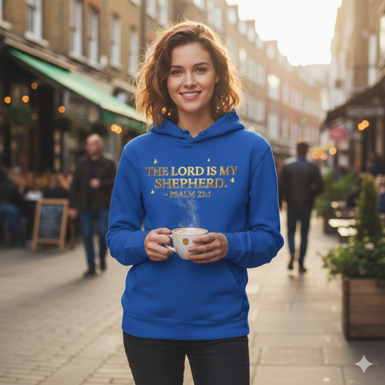 Inspiration Fleece Hoodie: The Lord Is My Shepherd - Psalm 23:1 product thumbnail image Inspiration Fleece Hoodie: The Lord Is My Shepherd - Psalm 23:1 product thumbnail image