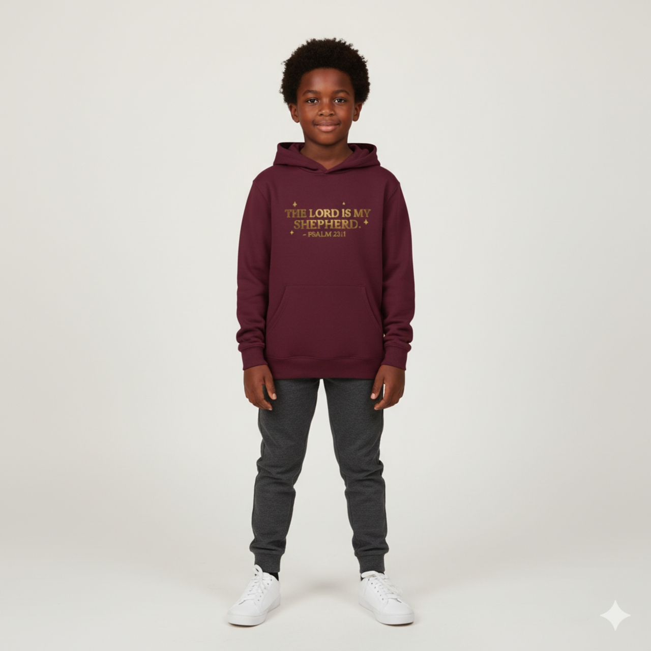 Inspirational Fleece Hoodie - "The Lord is My Shepherd" product thumbnail image Inspirational Fleece Hoodie - "The Lord is My Shepherd" product thumbnail image