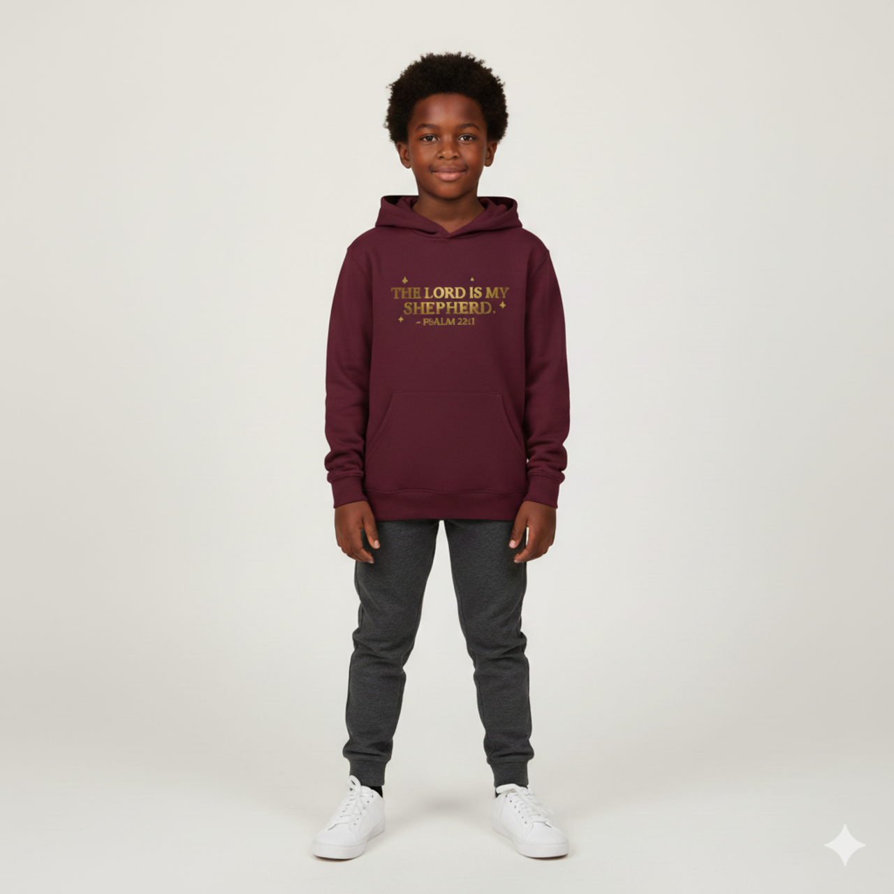 Inspirational Fleece Hoodie - "The Lord is My Shepherd" product thumbnail image Inspirational Fleece Hoodie - "The Lord is My Shepherd" product thumbnail image