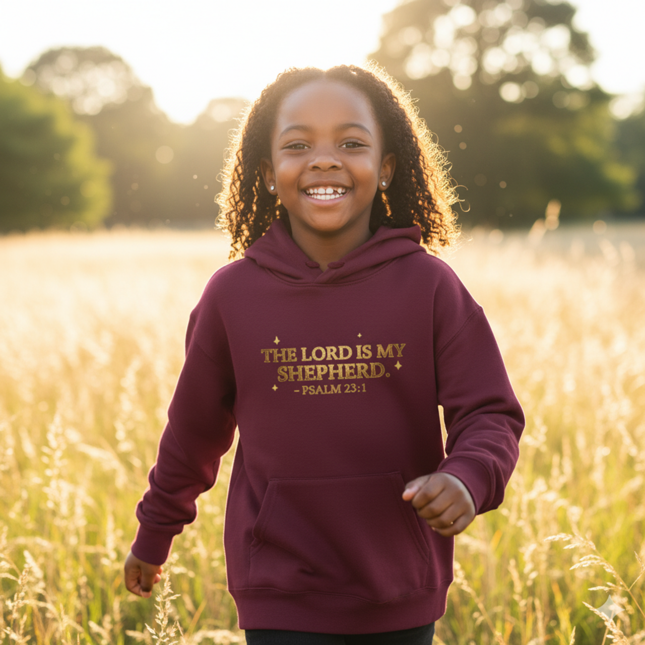 Inspirational Fleece Hoodie - "The Lord is My Shepherd" product thumbnail image Inspirational Fleece Hoodie - "The Lord is My Shepherd" product thumbnail image