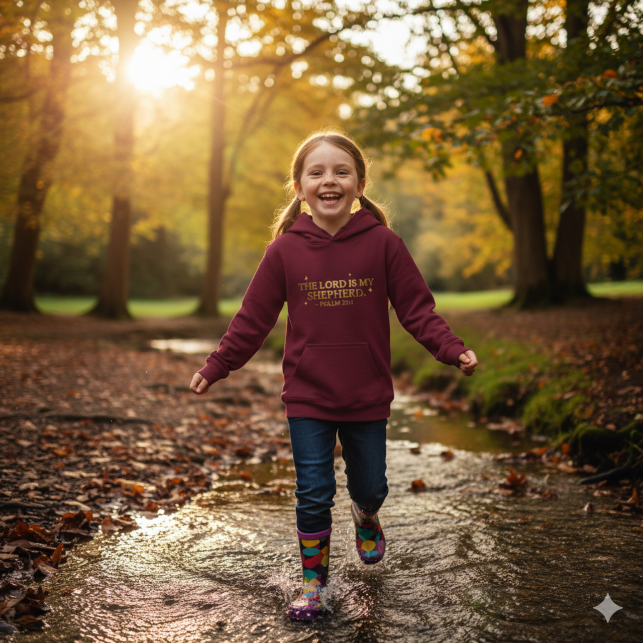 Inspirational Fleece Hoodie - "The Lord is My Shepherd" product thumbnail image Inspirational Fleece Hoodie - "The Lord is My Shepherd" product thumbnail image