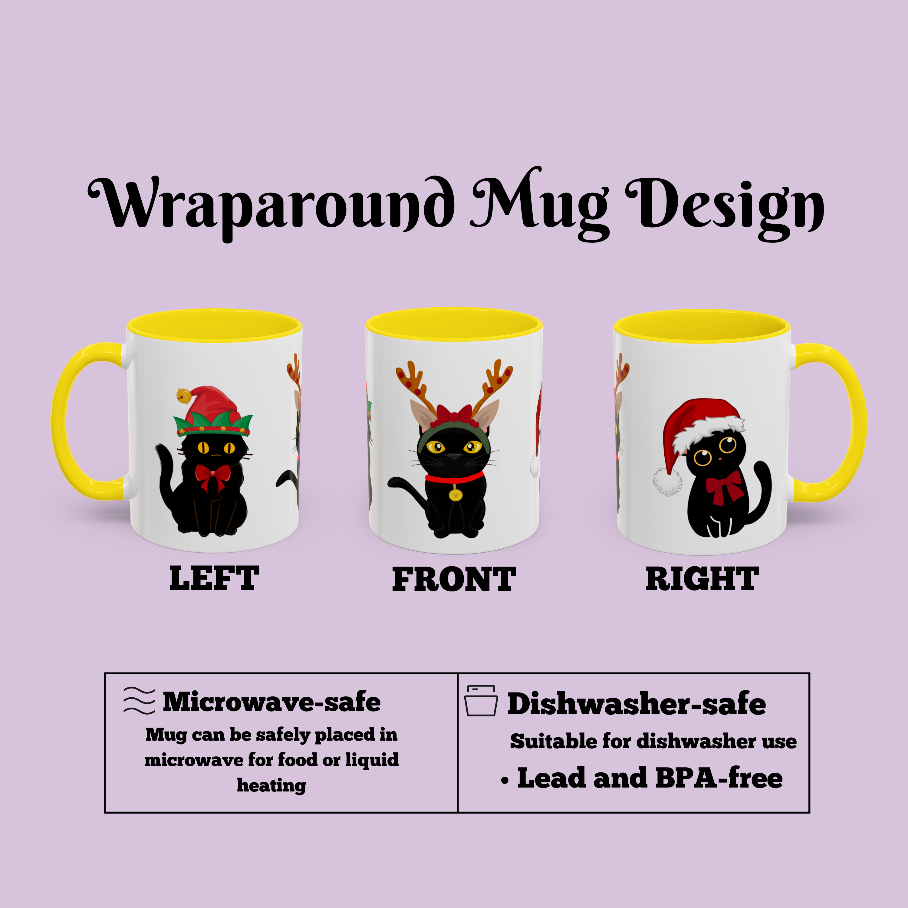 Christmas Cat Accent Coffee Mug product thumbnail image Christmas Cat Accent Coffee Mug product thumbnail image