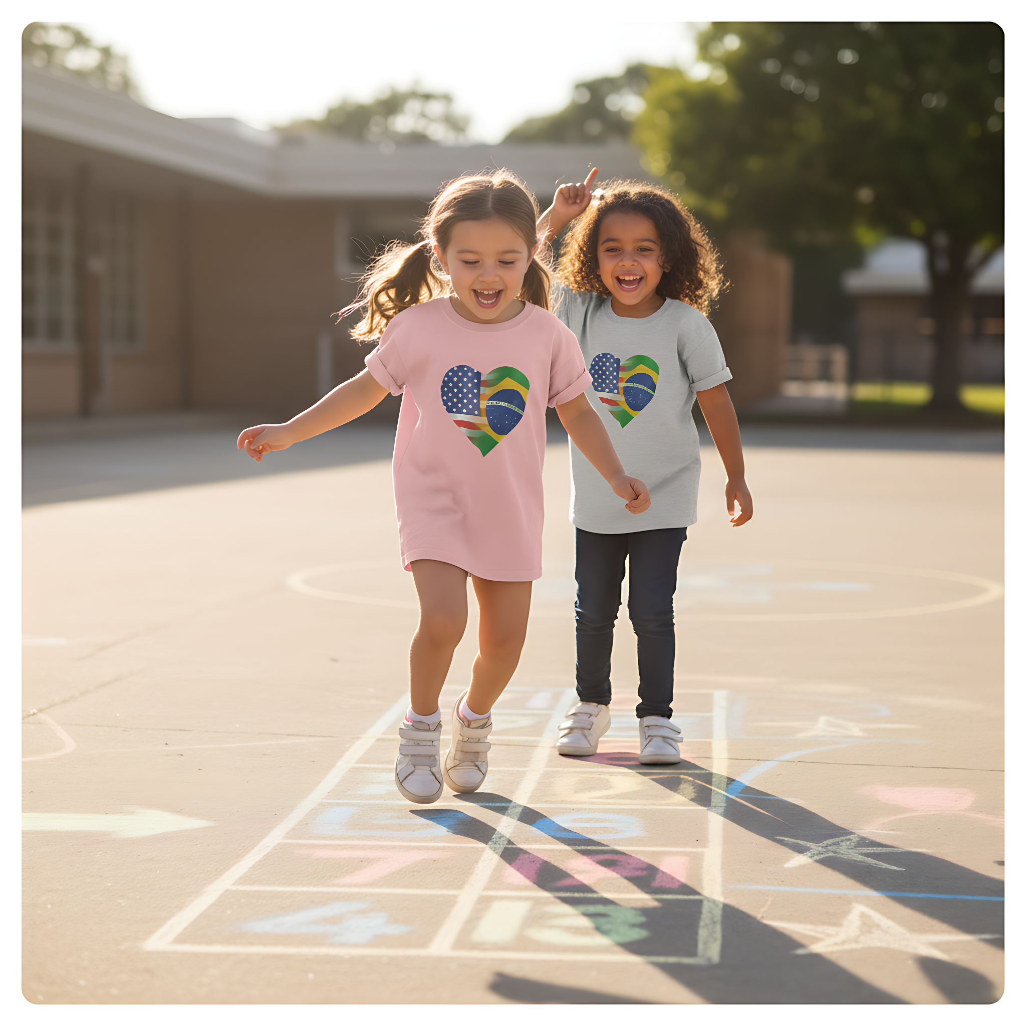 I Love Brazil-USA Crianças Toddler Brazil USA Brazil Heart Bicultural Children, Fusion, Unique Family Heritage Shirt kids Dia dos Namorados product thumbnail image I Love Brazil-USA Crianças Toddler Brazil USA Brazil Heart Bicultural Children, Fusion, Unique Family Heritage Shirt kids Dia dos Namorados product thumbnail image