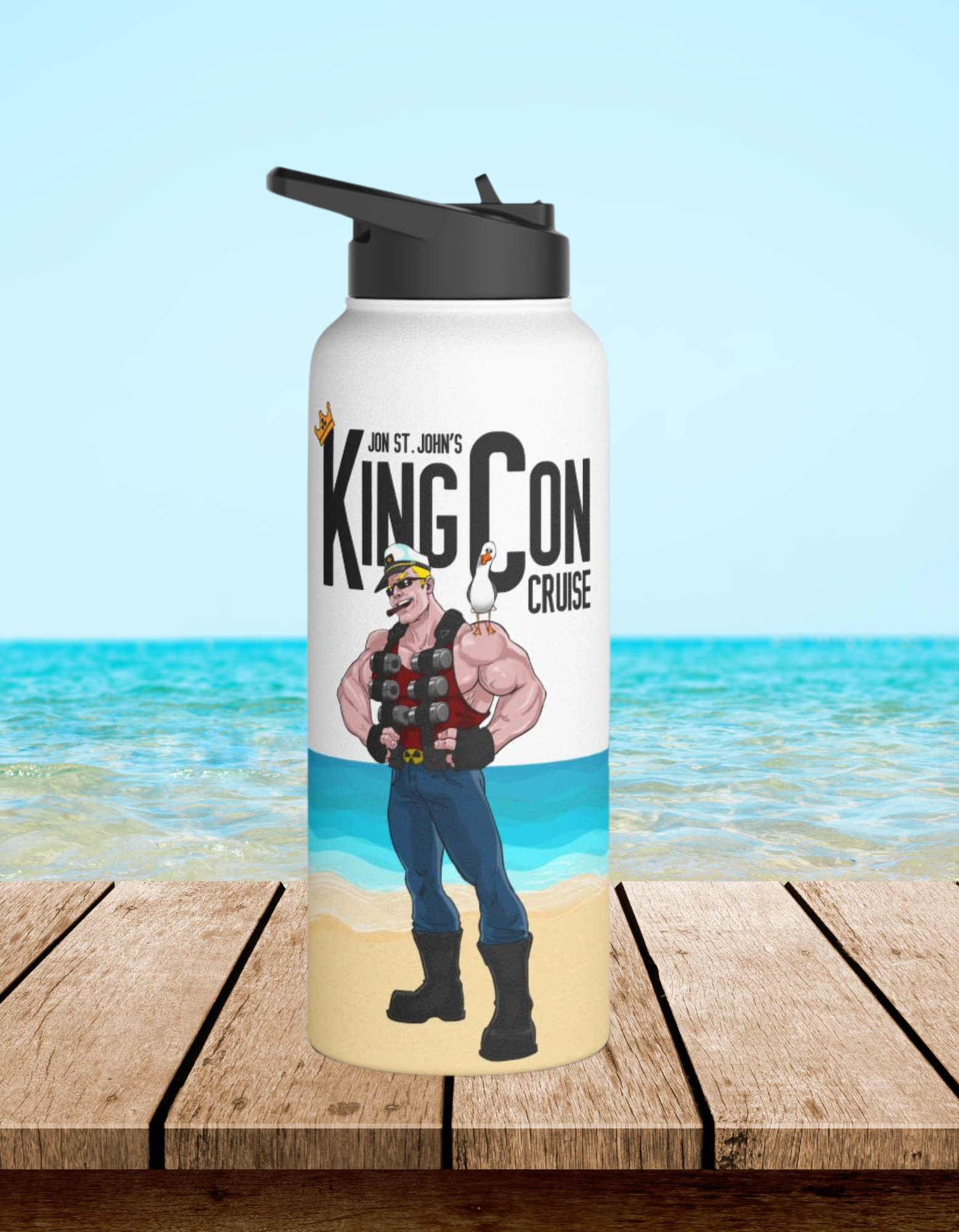 New Design! King Con Cruise Stainless Steel Water Bottle product thumbnail image New Design! King Con Cruise Stainless Steel Water Bottle product thumbnail image
