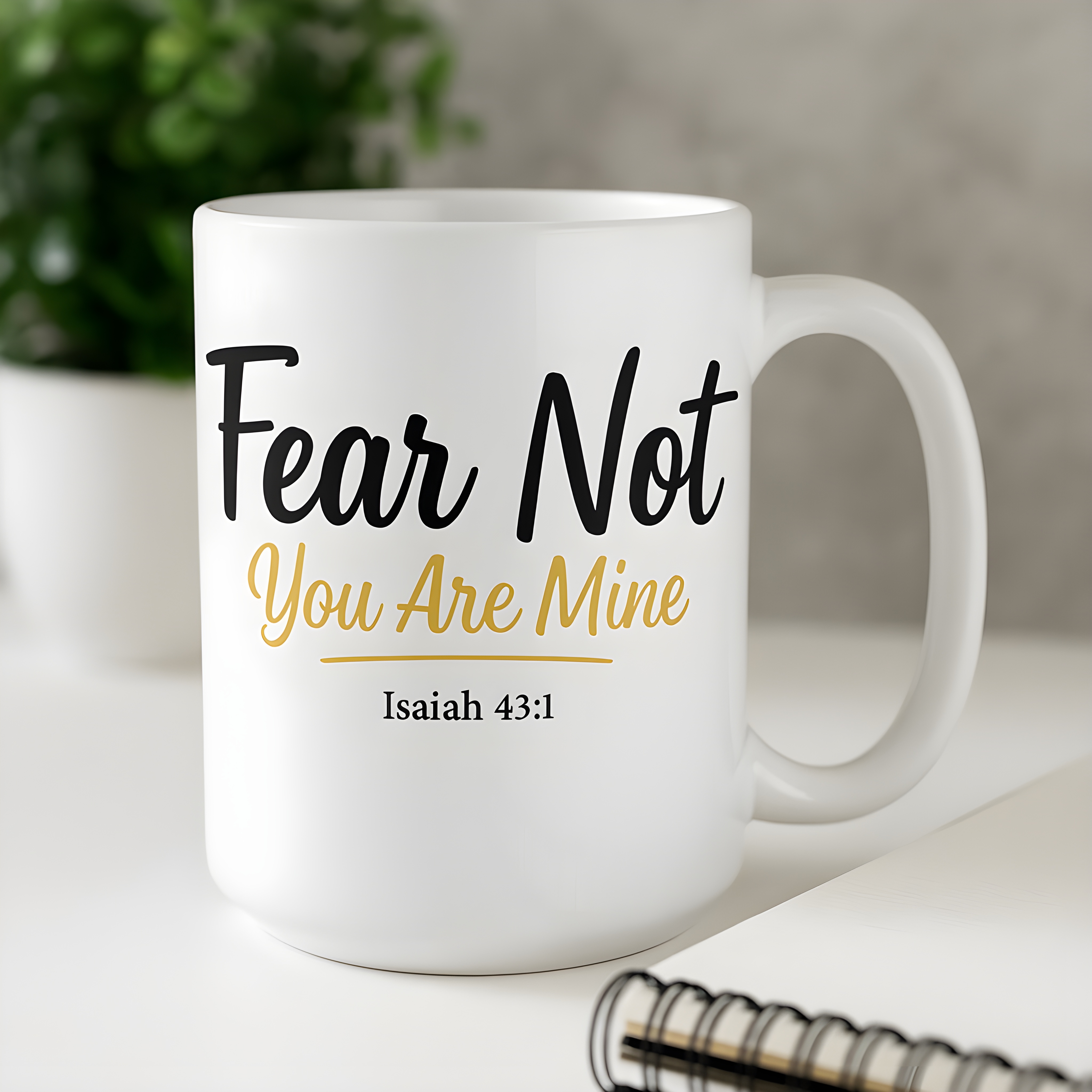 Fear Not You Are Mine Isaiah 43:1 Christian Mug – Faith-Based Scripture Coffee Cup, Inspirational Gift for Women and Men, Dishwasher & Microwave Safe 11oz or 15oz product thumbnail image Fear Not You Are Mine Isaiah 43:1 Christian Mug – Faith-Based Scripture Coffee Cup, Inspirational Gift for Women and Men, Dishwasher & Microwave Safe 11oz or 15oz product thumbnail image