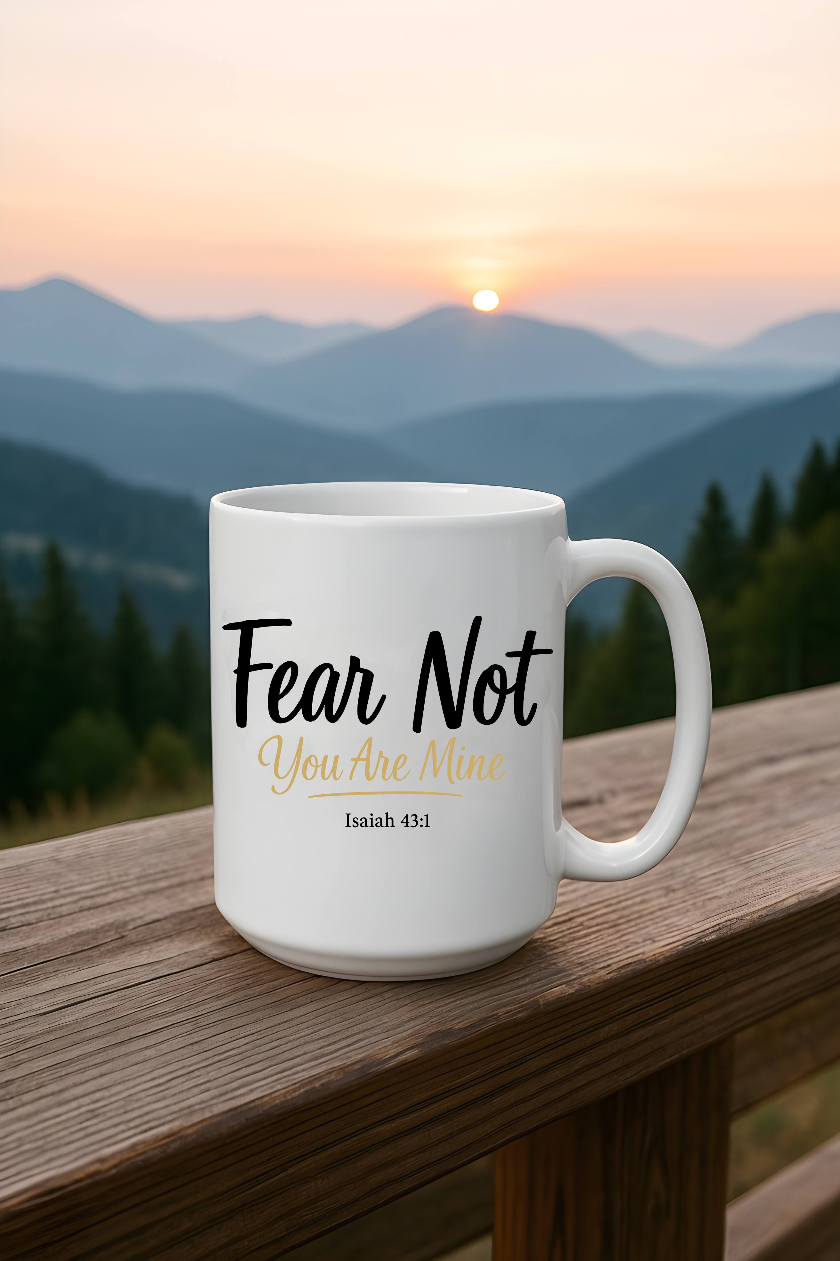 Fear Not You Are Mine Isaiah 43:1 Christian Mug – Faith-Based Scripture Coffee Cup, Inspirational Gift for Women and Men, Dishwasher & Microwave Safe 11oz or 15oz product thumbnail image Fear Not You Are Mine Isaiah 43:1 Christian Mug – Faith-Based Scripture Coffee Cup, Inspirational Gift for Women and Men, Dishwasher & Microwave Safe 11oz or 15oz product thumbnail image