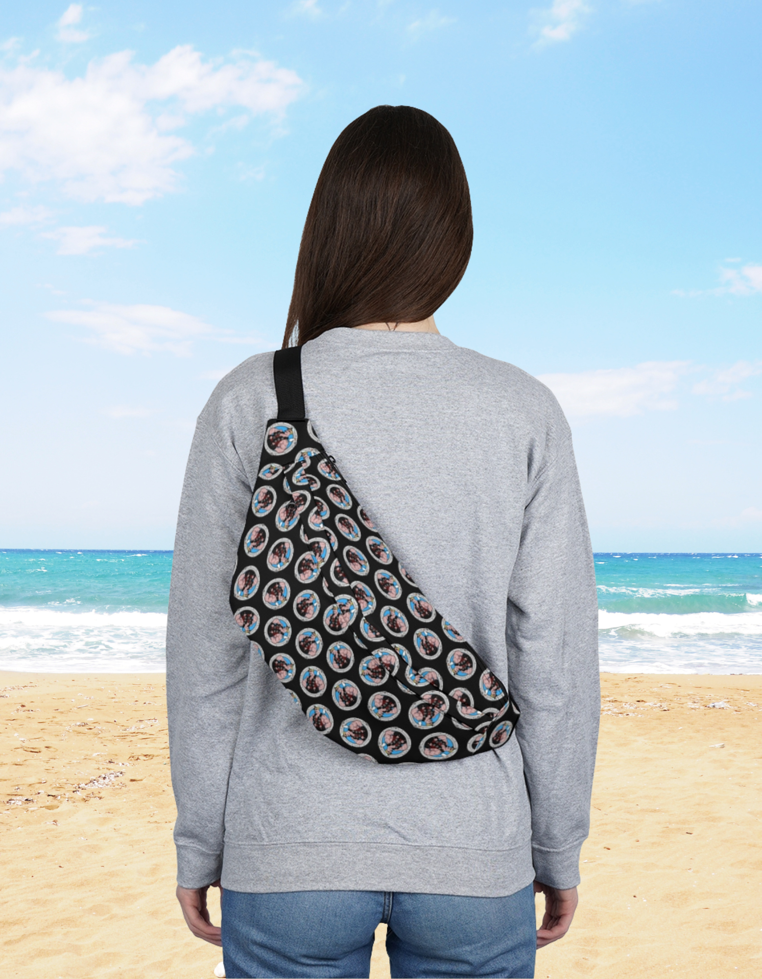 Duke Dot Fanny Pack with Unique Graphic Design product thumbnail image