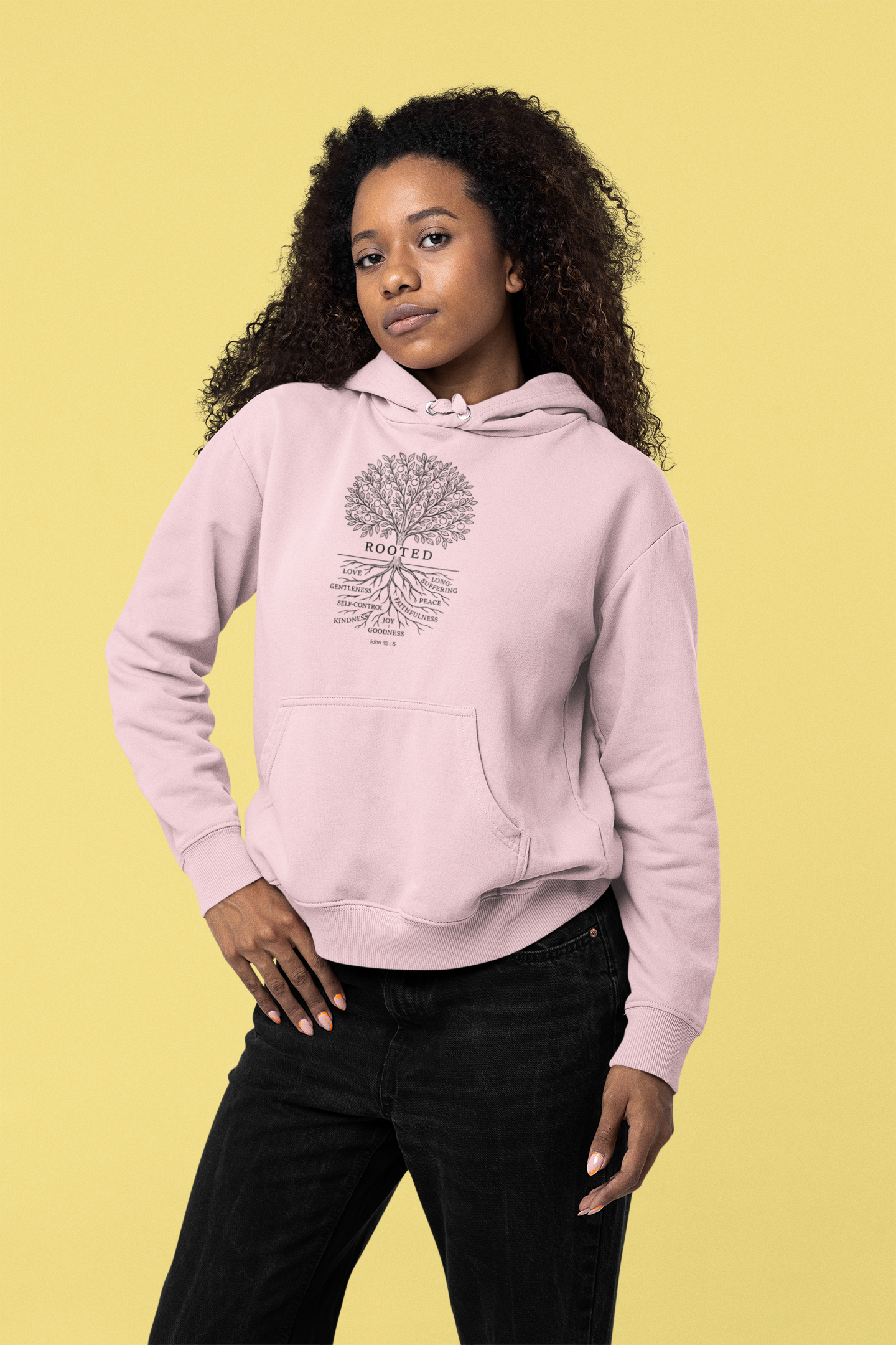 "Rooted" Faith Design Unisex Hoodie, Sweatshirt product thumbnail image