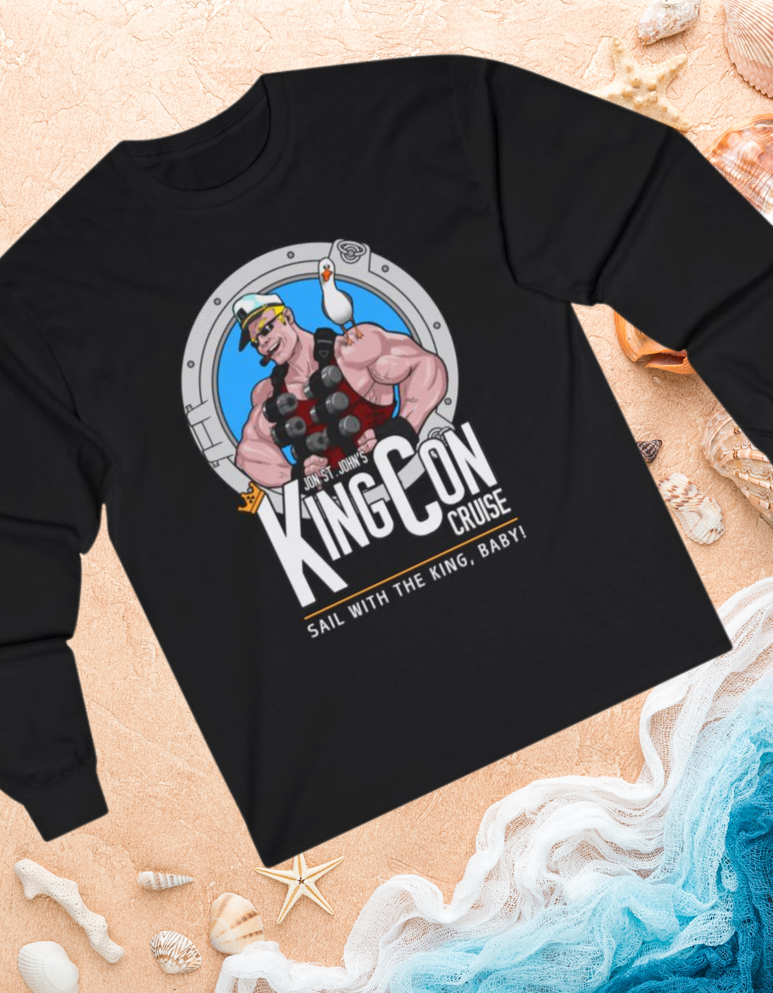 King Con Cruise Unisex Long Sleeve Tee - Sail with the King, Baby! product thumbnail image