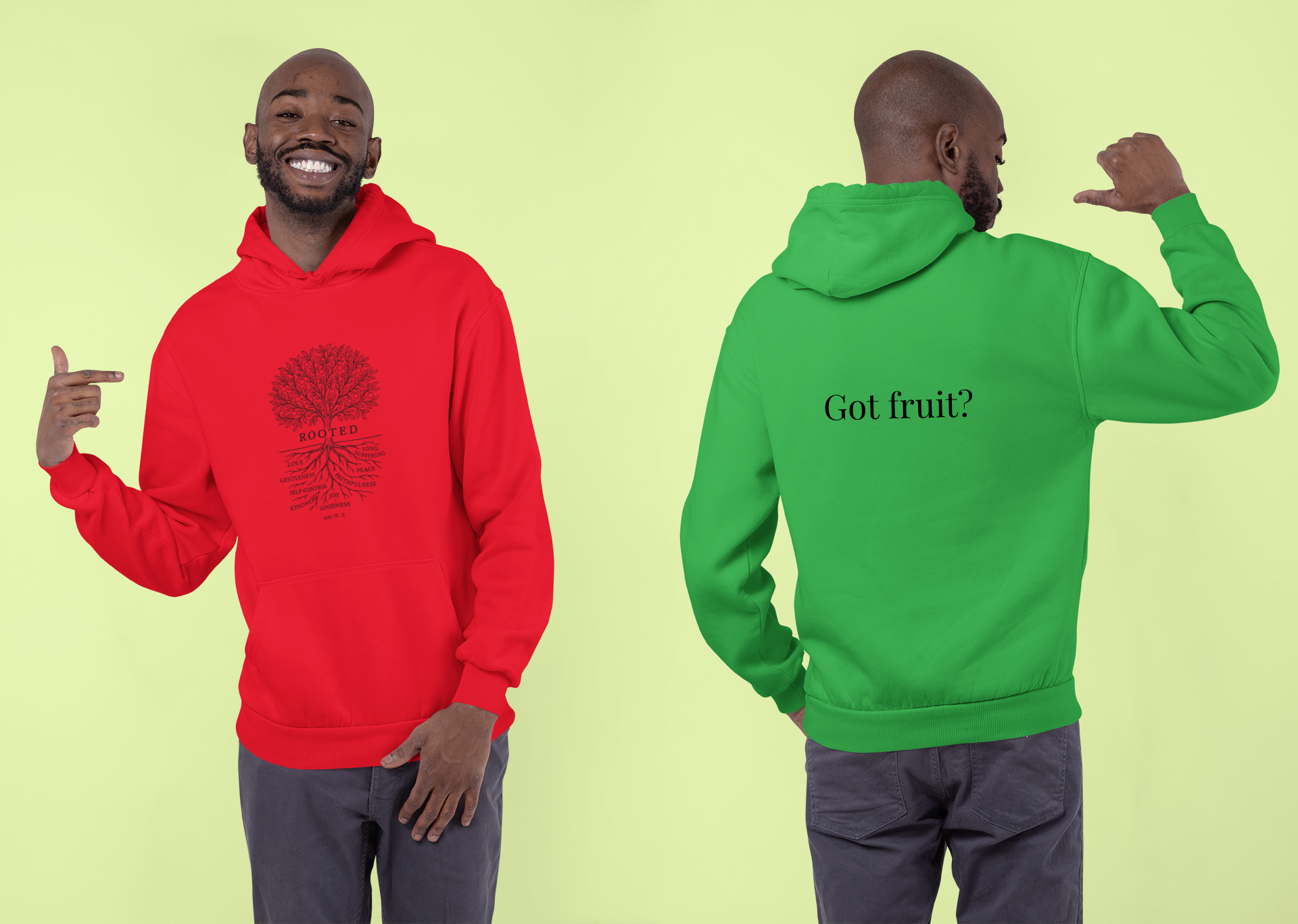 "Rooted" Faith Design Unisex Hoodie, Sweatshirt product thumbnail image