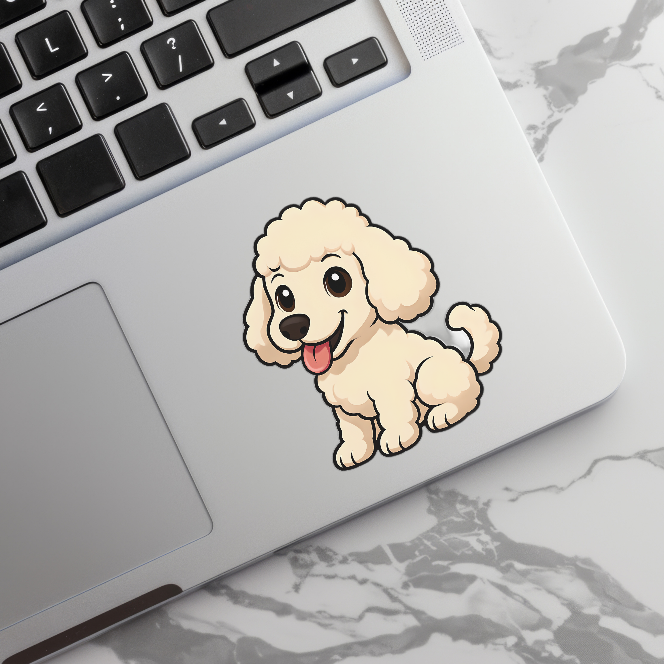 Adorable Poodle Sticker product thumbnail image Adorable Poodle Sticker product thumbnail image