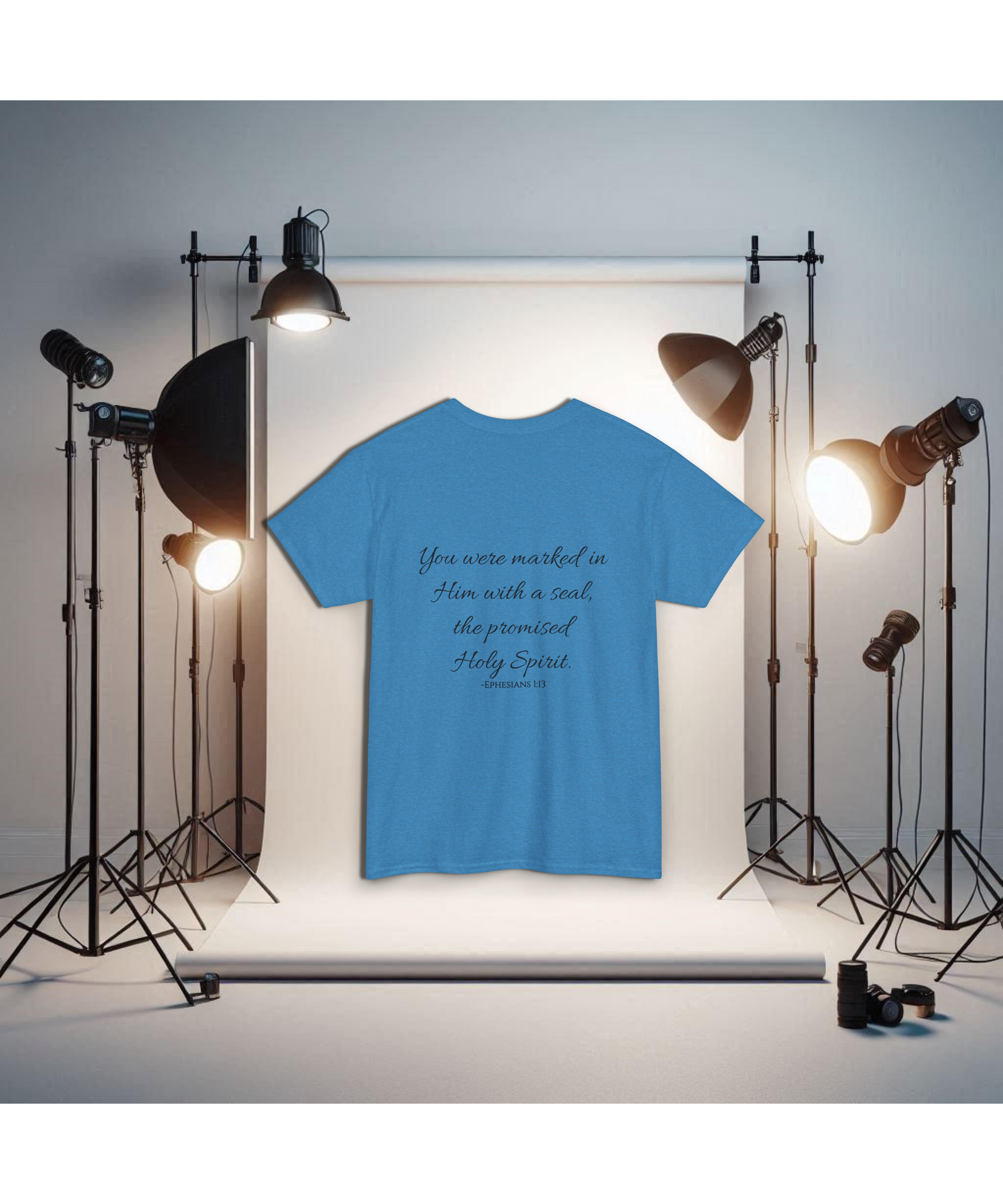 Sealed With His Love Ephesians 1:13 Christian Softstyle T-Shirt – Faith Identity Scripture Tee, Holy Spirit Promise Shirt, Inspirational Christian Apparel for Men and Women product thumbnail image