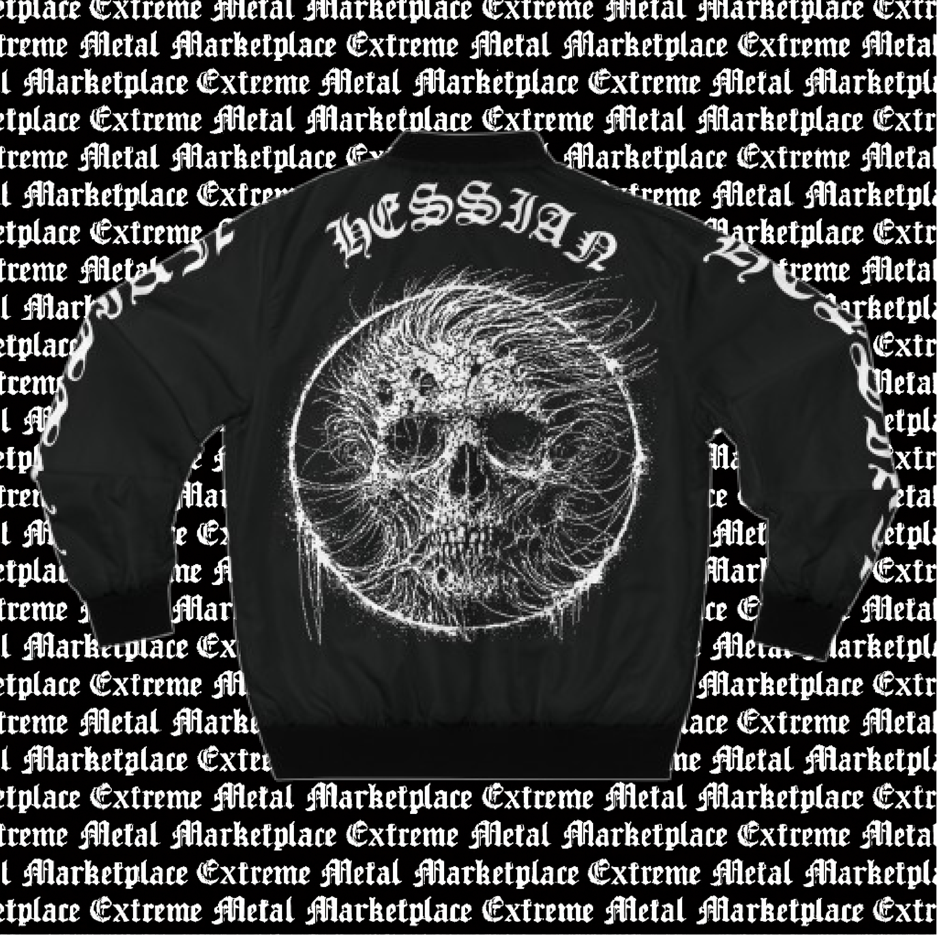 Hessian Cosmic Skull Bomber Jacket product thumbnail image Hessian Cosmic Skull Bomber Jacket product thumbnail image