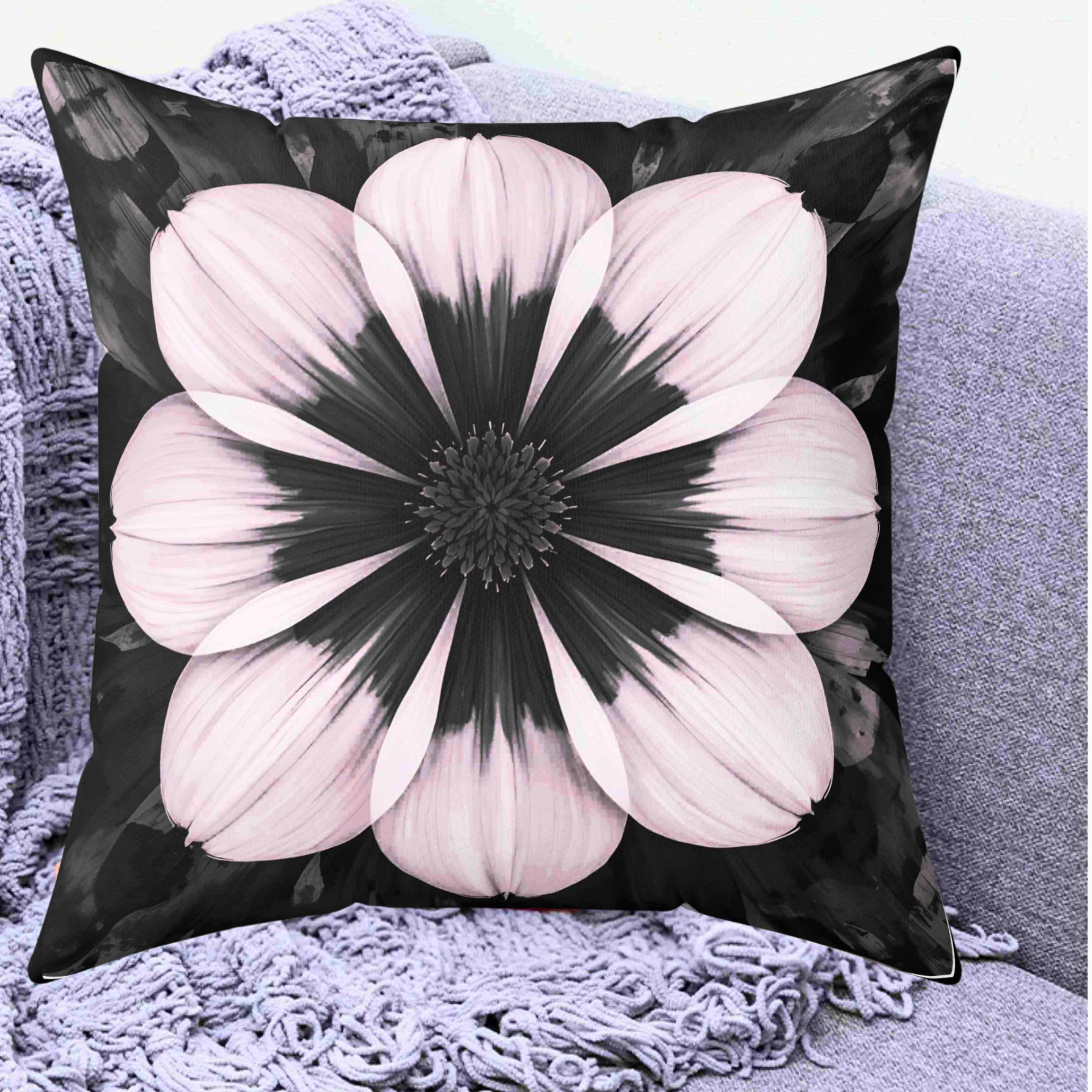 Elegant Floral Accent Pillow | Home Decor, Gift for Her, Mother's Day, Living Room Decoration