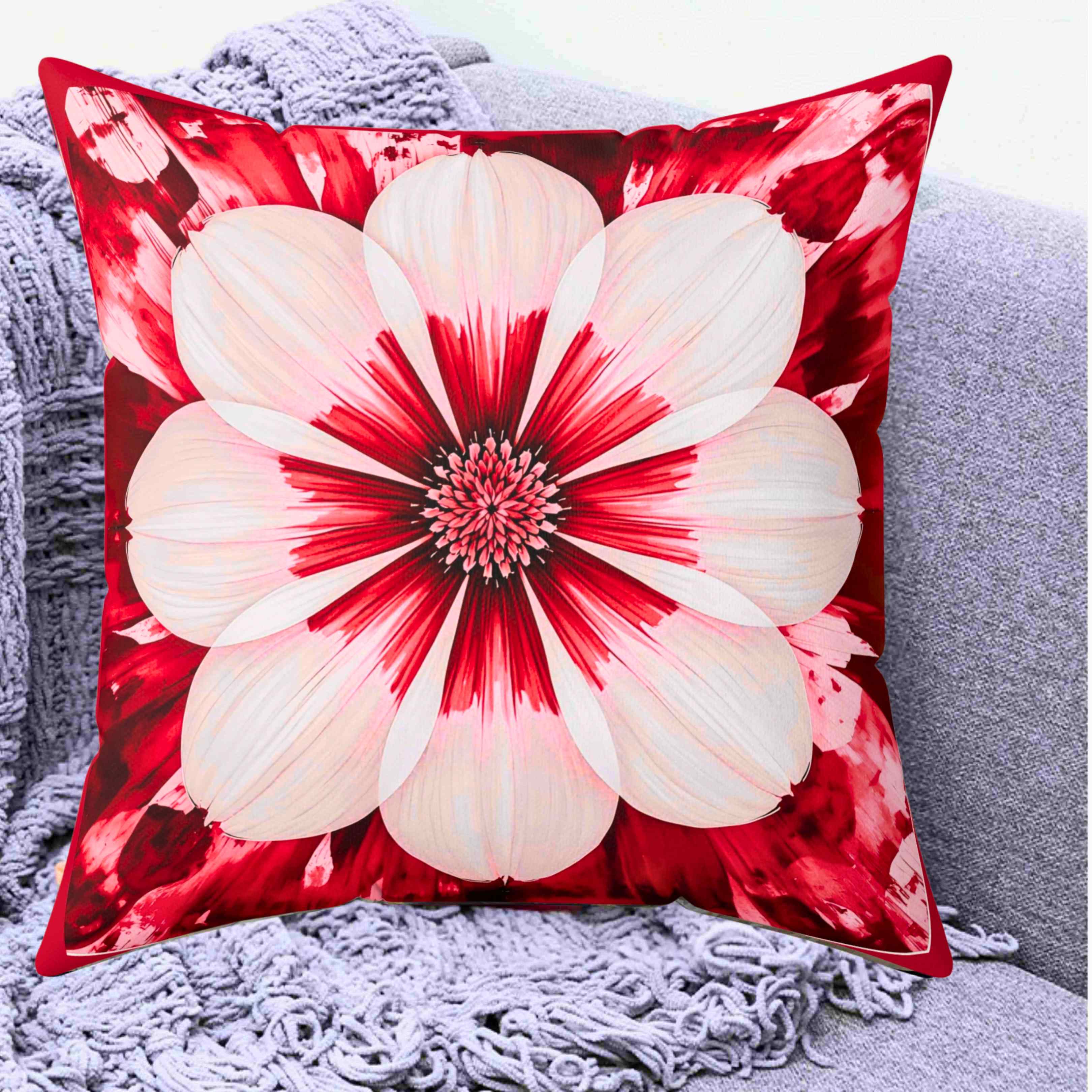 Floral Accent Pillow - Decorative Cushion, Home Decor, Gift for Her, Flower Pillow, Botanical Throw Pillow product thumbnail image