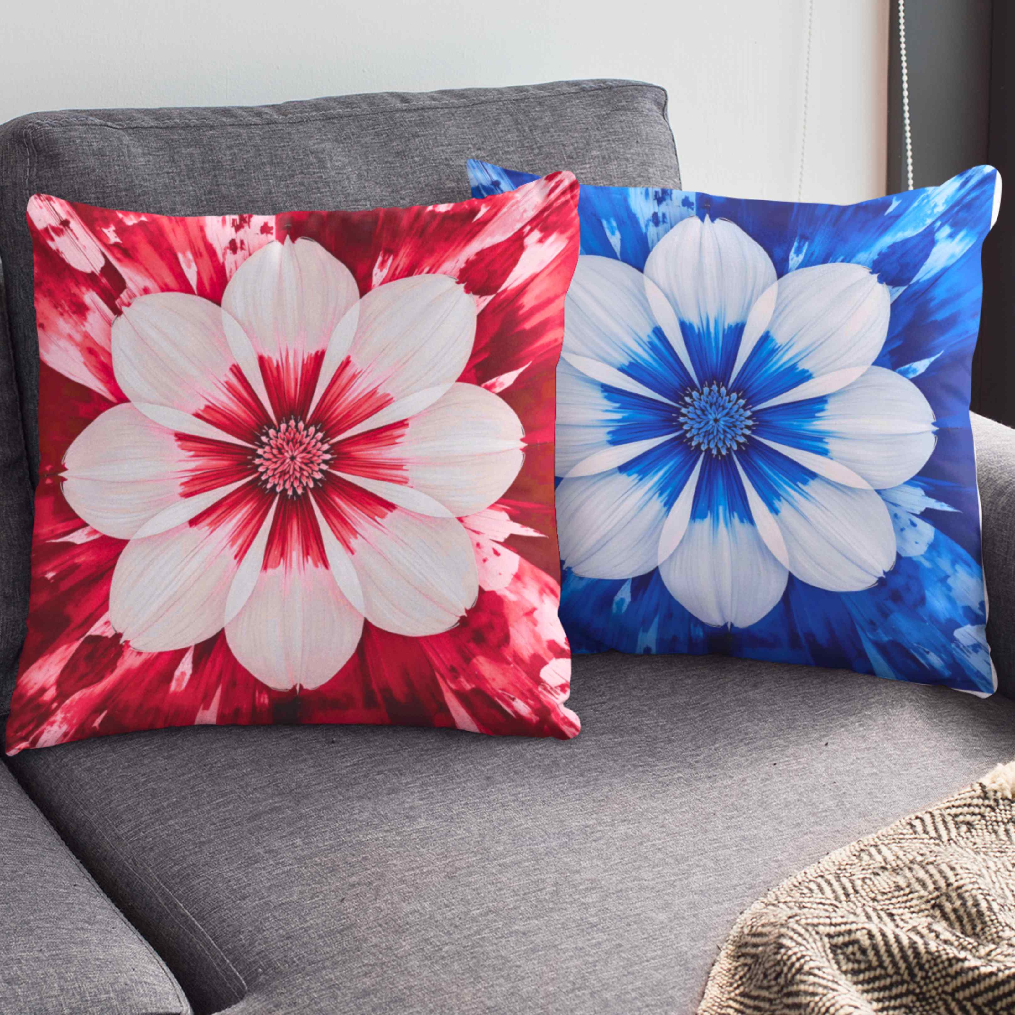 Floral Accent Pillow - Decorative Cushion, Home Decor, Gift for Her, Flower Pillow, Botanical Throw Pillow product thumbnail image