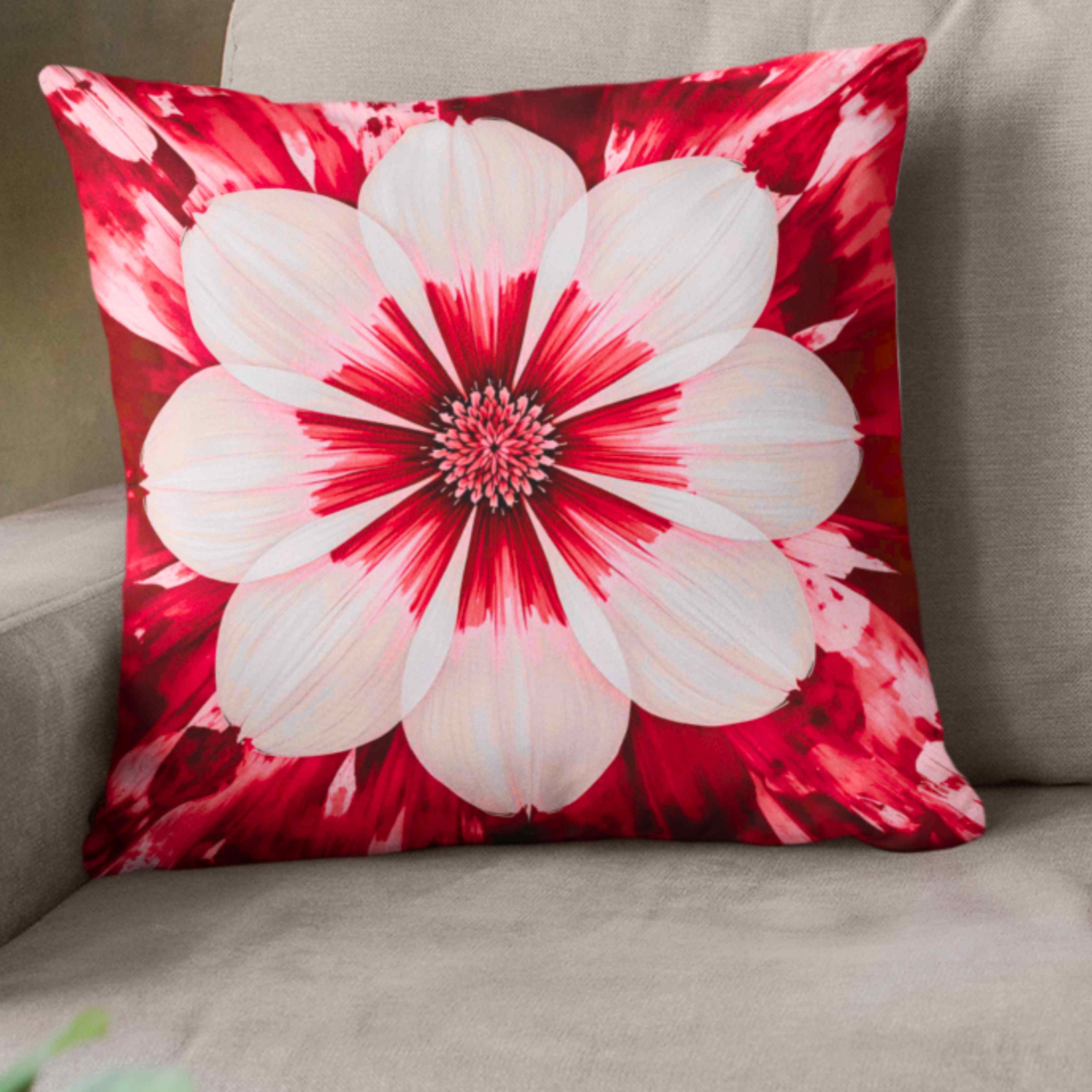 Floral Accent Pillow - Decorative Cushion, Home Decor, Gift for Her, Flower Pillow, Botanical Throw Pillow product thumbnail image