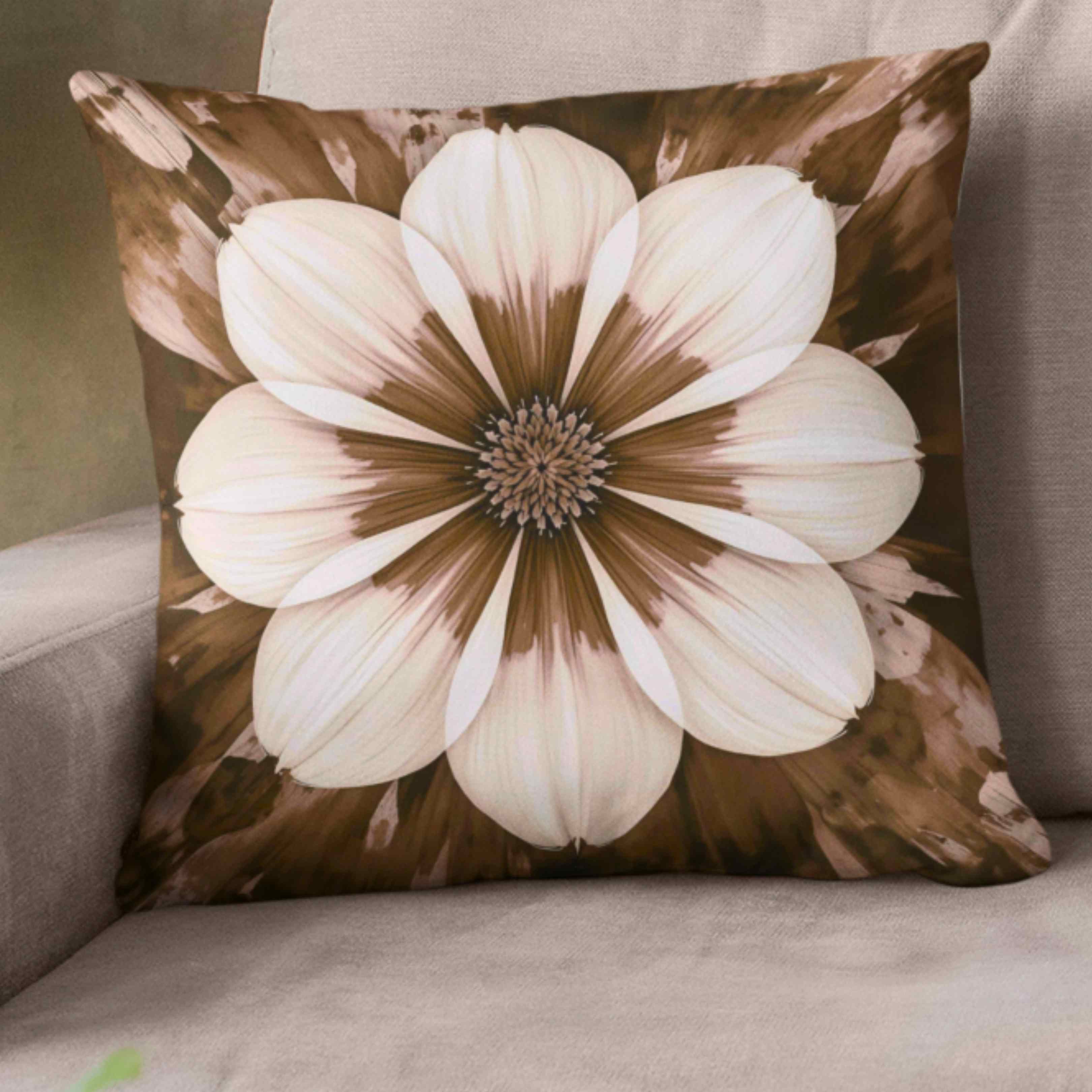 Elegant Floral Decorative Pillow, Home Decor, Accent Cushion, Living Room, Gift for Her, Floral Pillow Cover product thumbnail image