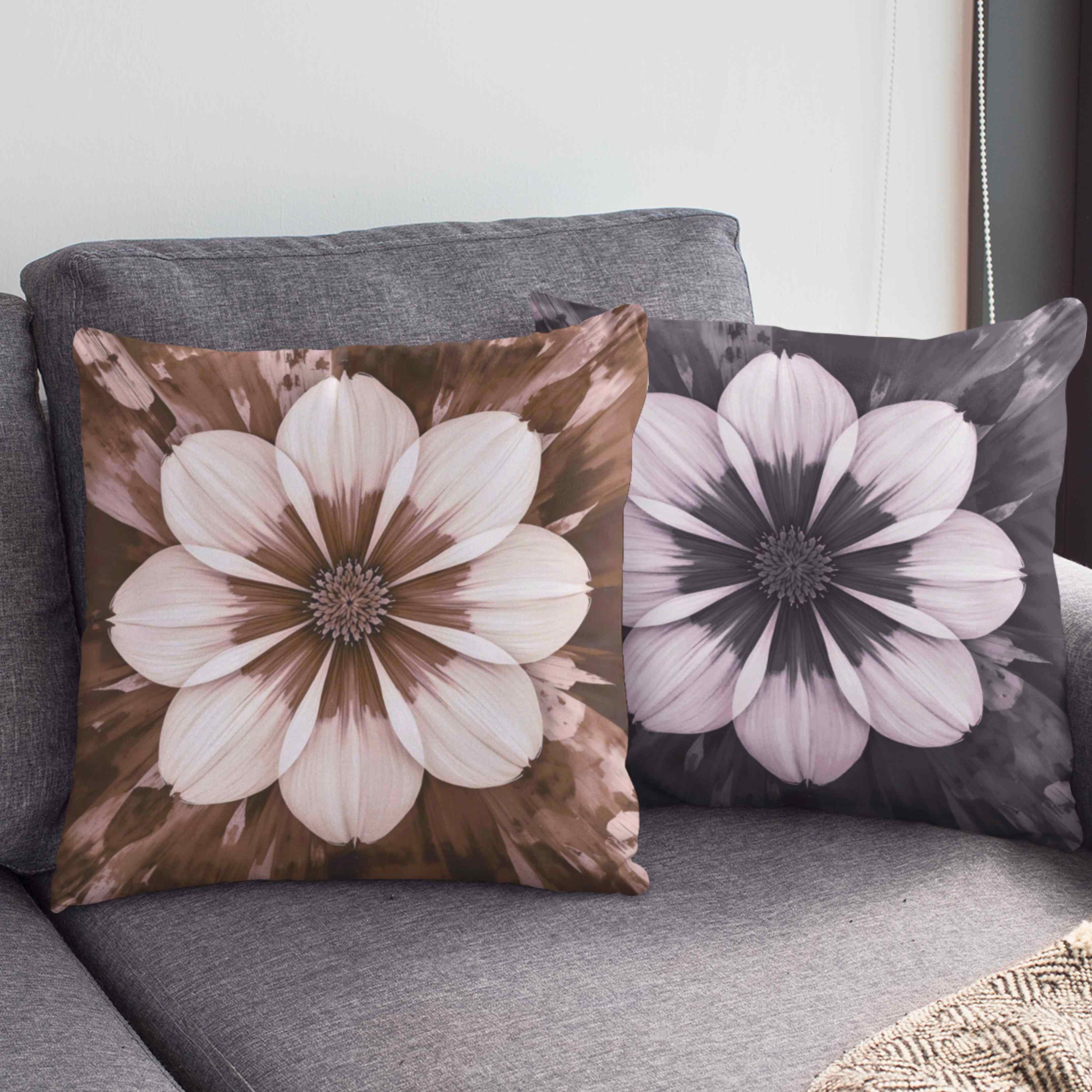 Elegant Floral Decorative Pillow, Home Decor, Accent Cushion, Living Room, Gift for Her, Floral Pillow Cover product thumbnail image