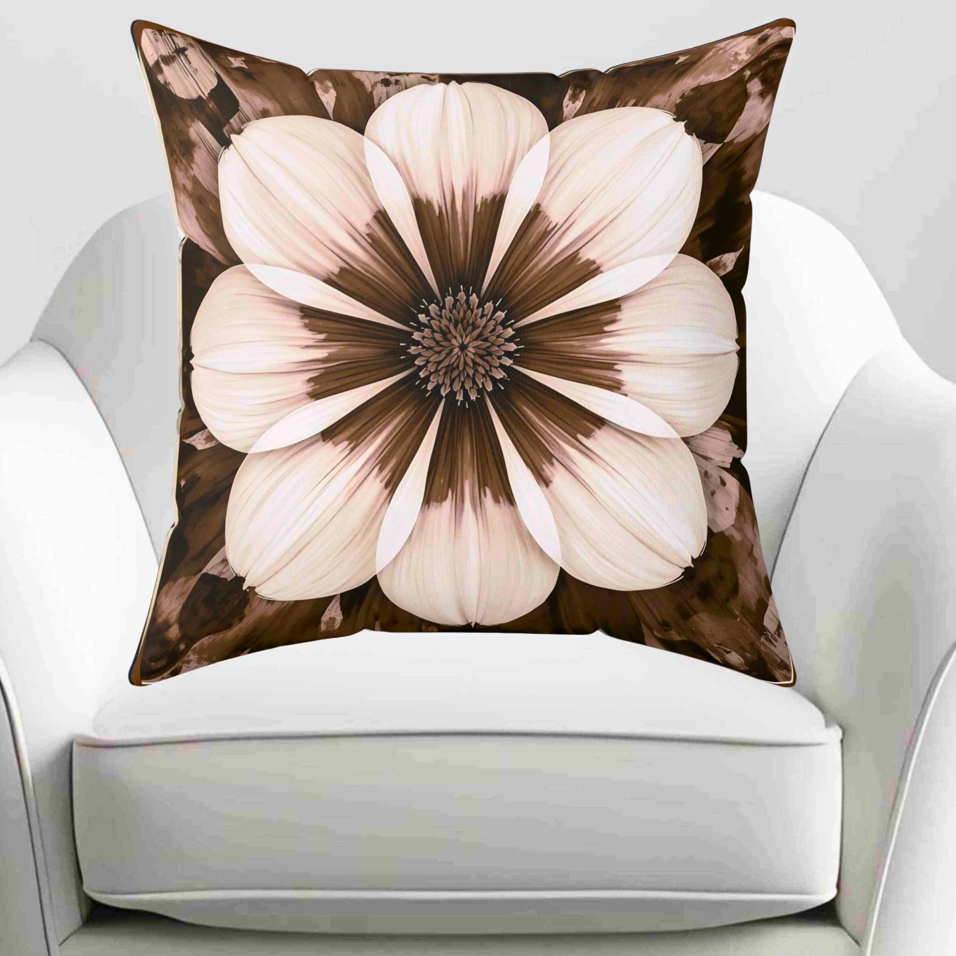 Elegant Floral Decorative Pillow, Home Decor, Accent Cushion, Living Room, Gift for Her, Floral Pillow Cover product thumbnail image