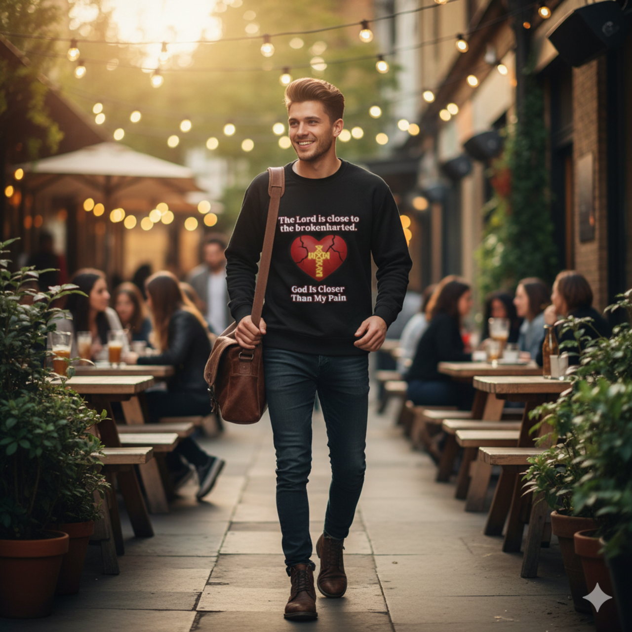 Comforting Crewneck Sweatshirt for the Brokenhearted product thumbnail image Comforting Crewneck Sweatshirt for the Brokenhearted product thumbnail image