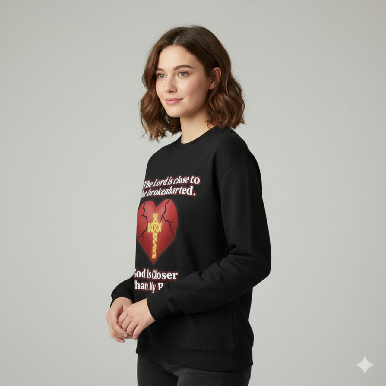 Comforting Crewneck Sweatshirt for the Brokenhearted product thumbnail image Comforting Crewneck Sweatshirt for the Brokenhearted product thumbnail image