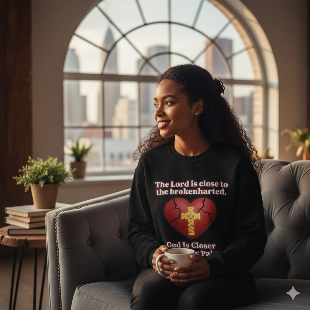 Comforting Crewneck Sweatshirt for the Brokenhearted product thumbnail image Comforting Crewneck Sweatshirt for the Brokenhearted product thumbnail image