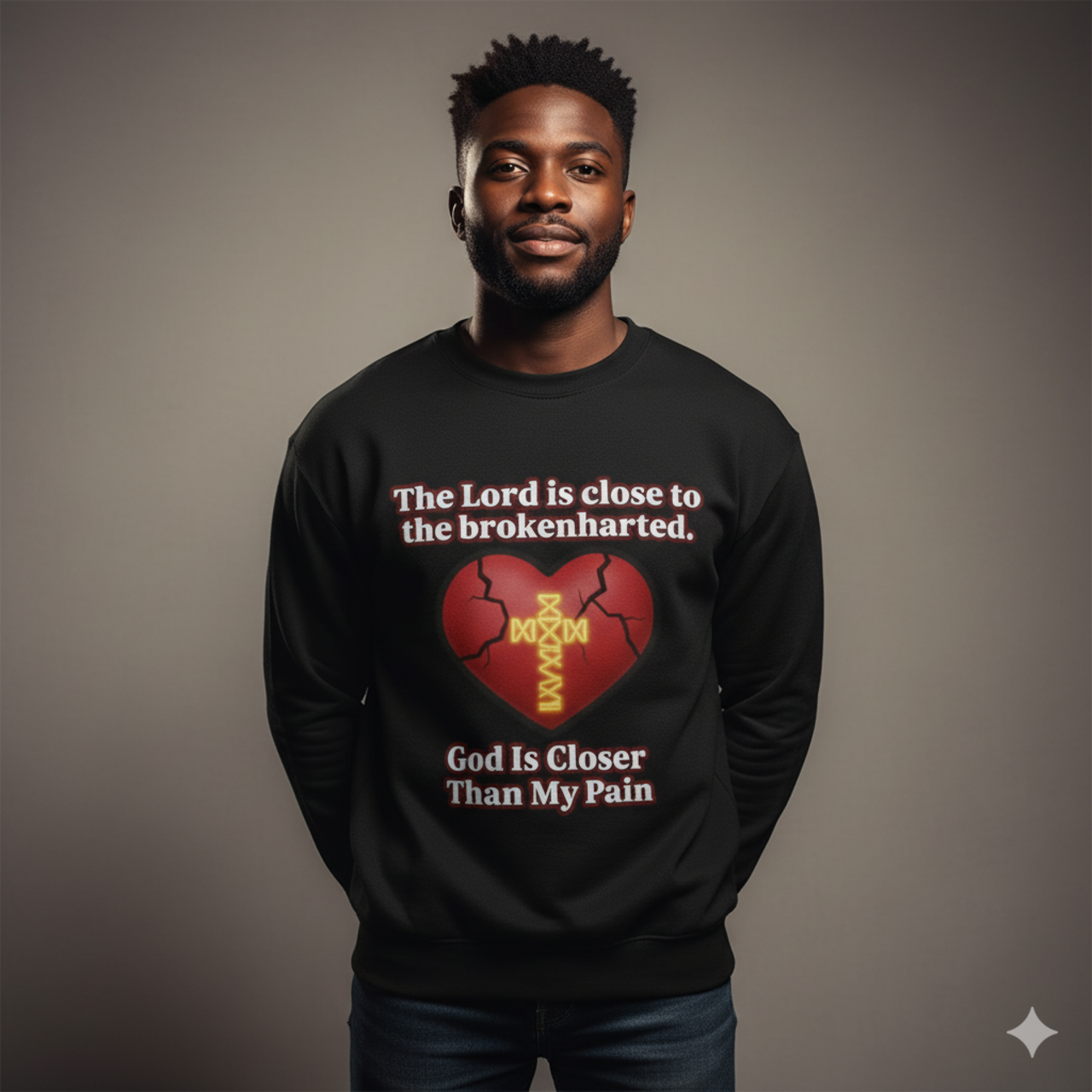Comforting Crewneck Sweatshirt for the Brokenhearted product thumbnail image Comforting Crewneck Sweatshirt for the Brokenhearted product thumbnail image