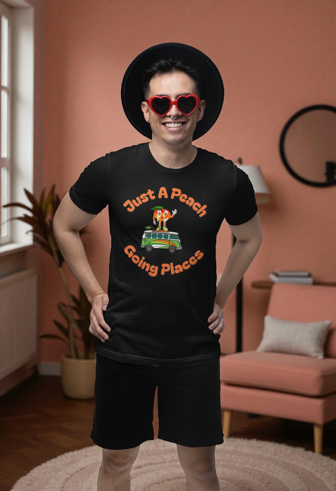 Just a Peach Going Places T-Shirt - PNCF product thumbnail image Just a Peach Going Places T-Shirt - PNCF product thumbnail image