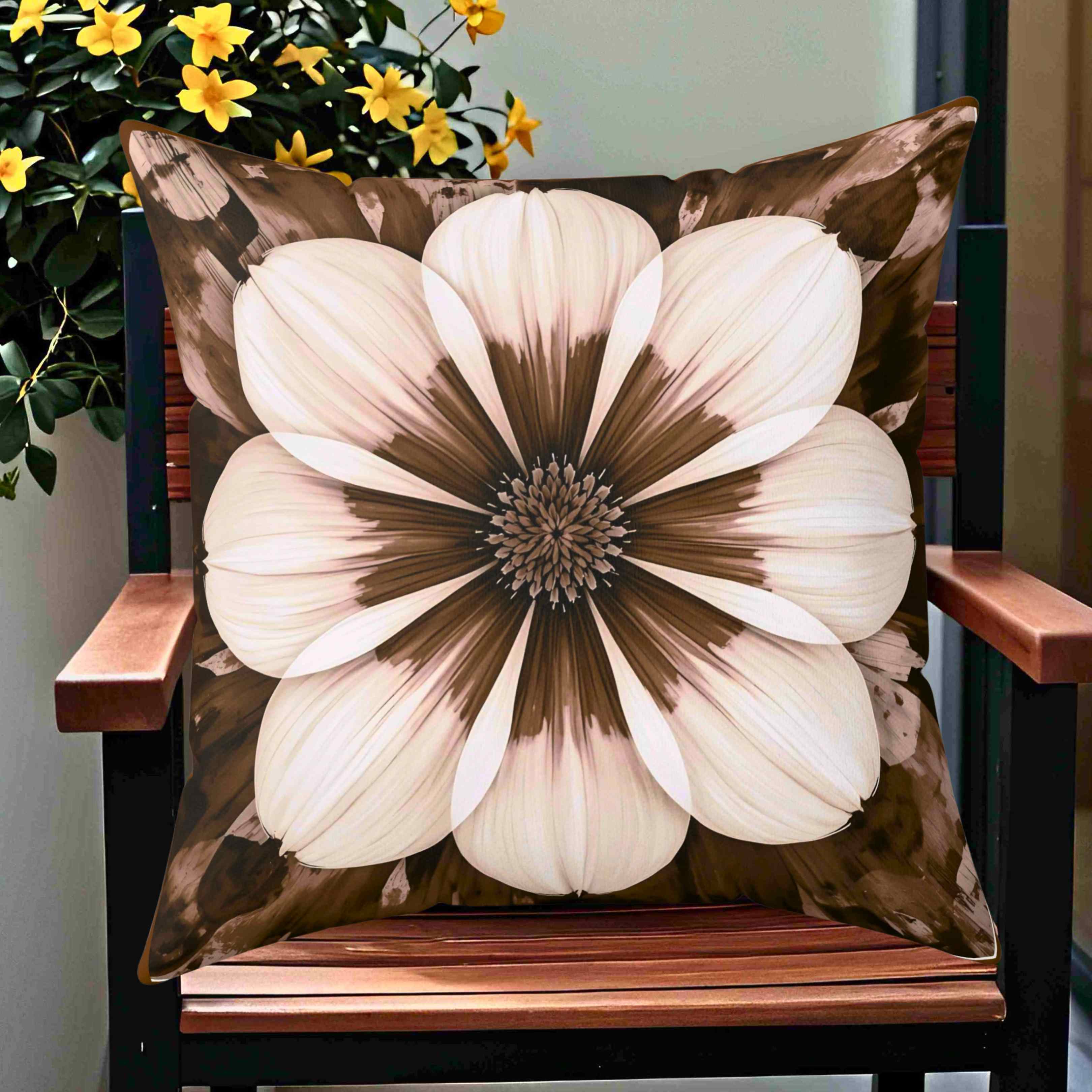 Elegant Floral Decorative Pillow, Home Decor, Accent Cushion, Living Room, Gift for Her, Floral Pillow Cover product thumbnail image