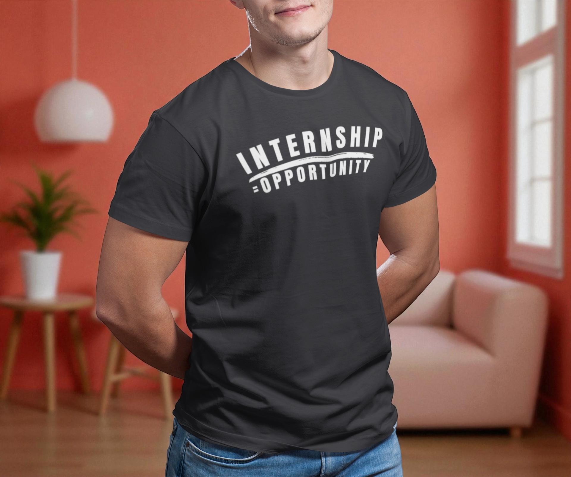  Internship = Opportunity Unisex CVC Jersey T-shirt product thumbnail image