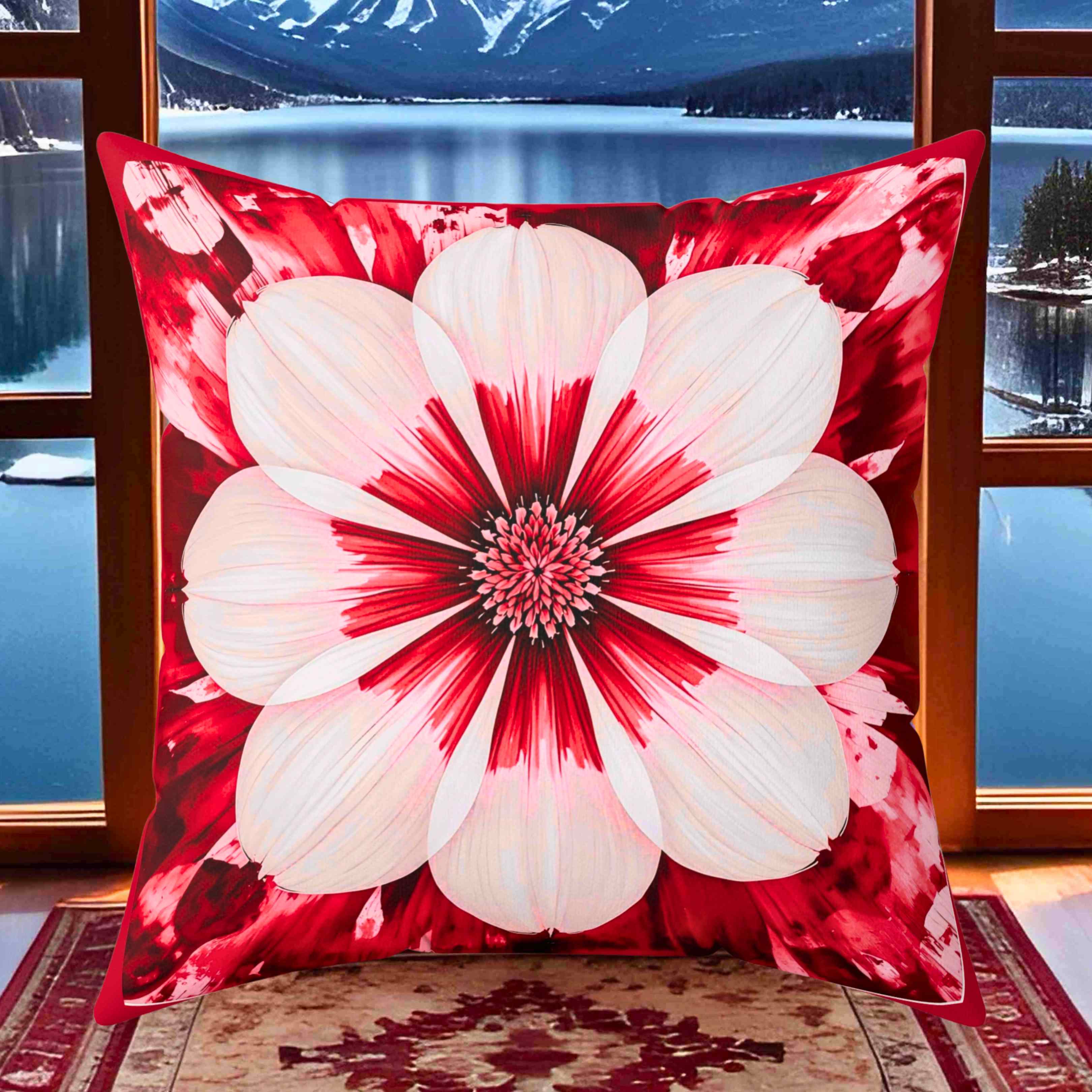 Floral Accent Pillow - Decorative Cushion, Home Decor, Gift for Her, Flower Pillow, Botanical Throw Pillow product thumbnail image