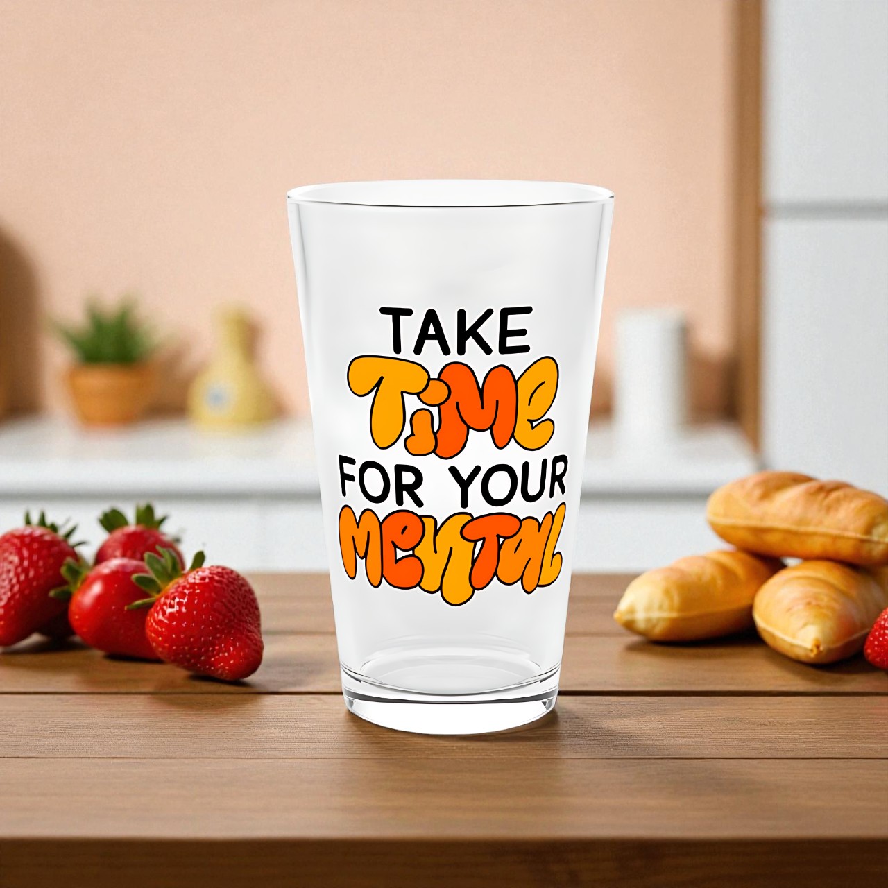 Mental Wellness Pint Glass, 16oz product thumbnail image