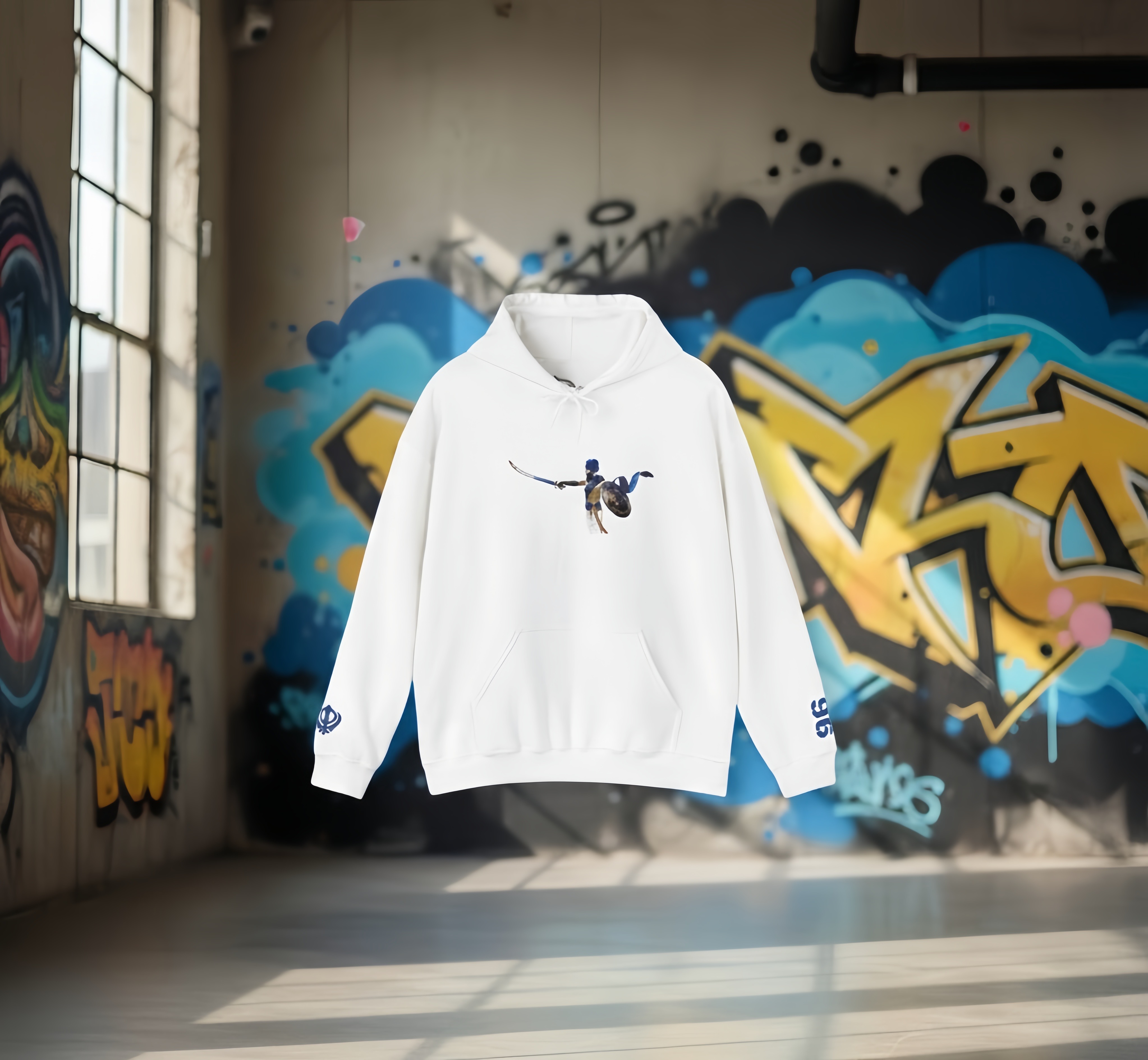 Sikh Warriors Unisex embroidered Hoodie - Khalsa 96 crori Design product thumbnail image