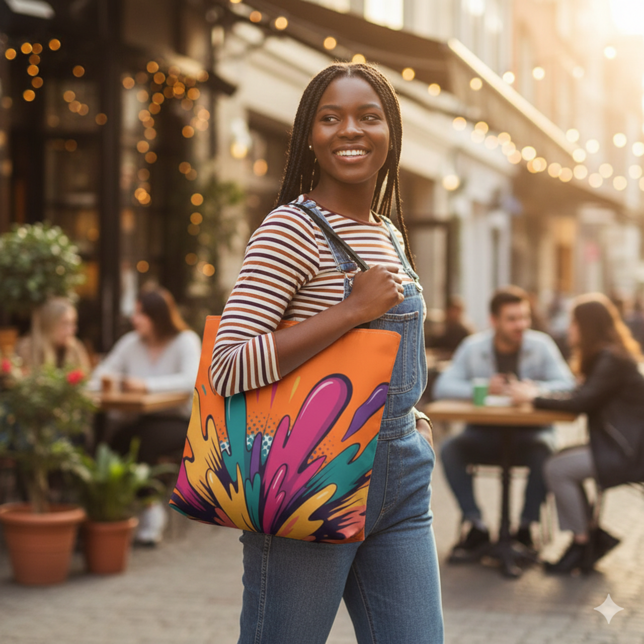 Colorful Splash Pattern Tote Bag - Vibrant, Fun Carryall for Everyday Use Colorful Splash Pattern Tote Bag - Vibrant, Fun Carryall for Everyday Use
