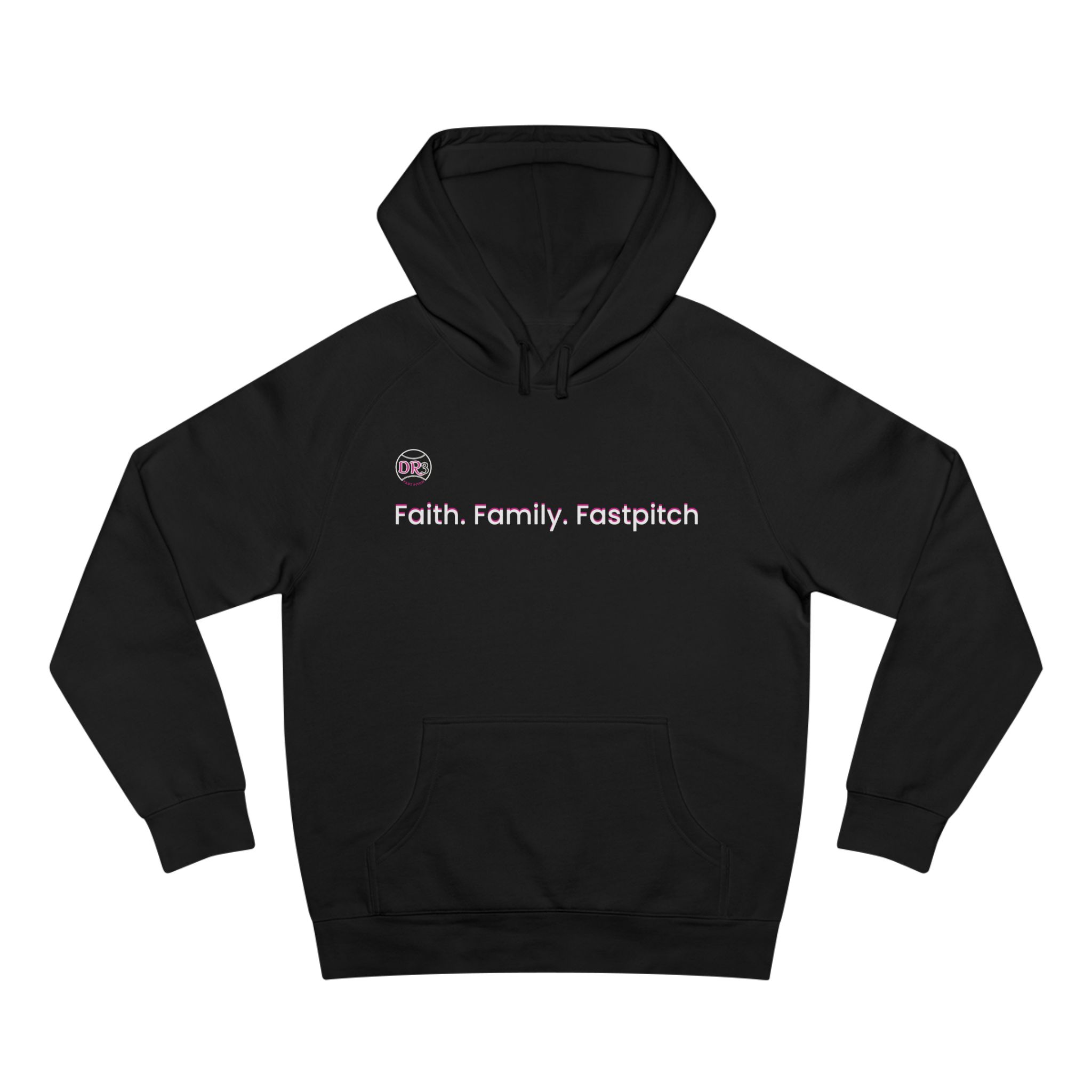  Faith. Family. Fastpitch. Unisex Hoodie by DR3Fastpitch product thumbnail image