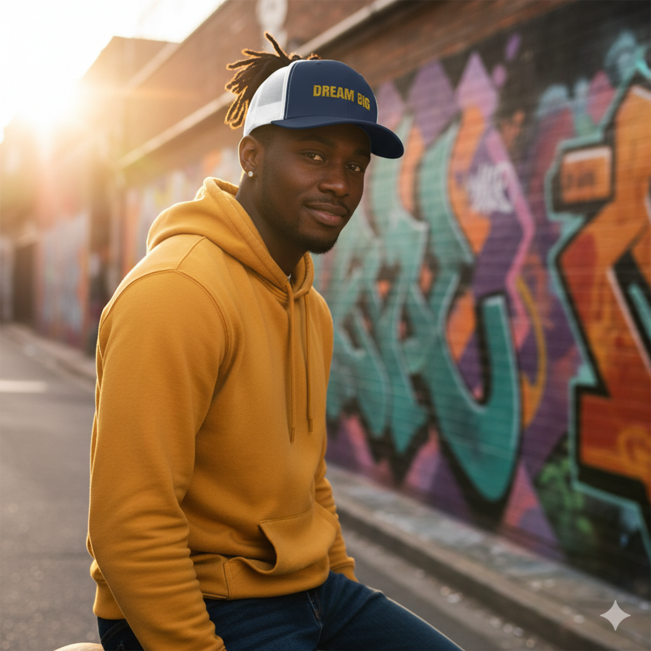 Dream Big Snapback Trucker Cap product thumbnail image Dream Big Snapback Trucker Cap product thumbnail image