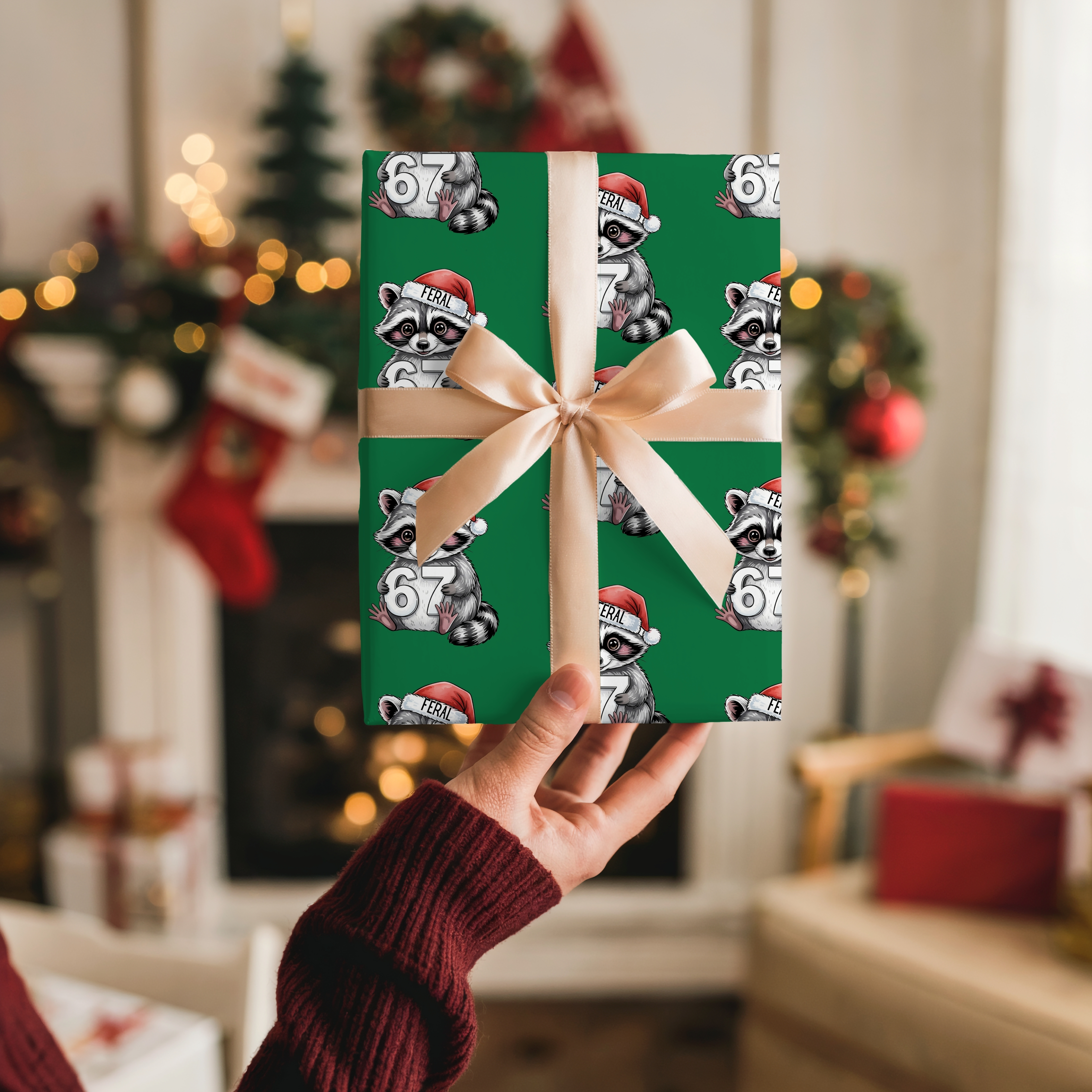 67 Wrapping Paper Holiday Gift Wrapping Paper with Festive Animal Designs product thumbnail image 67 Wrapping Paper Holiday Gift Wrapping Paper with Festive Animal Designs product thumbnail image