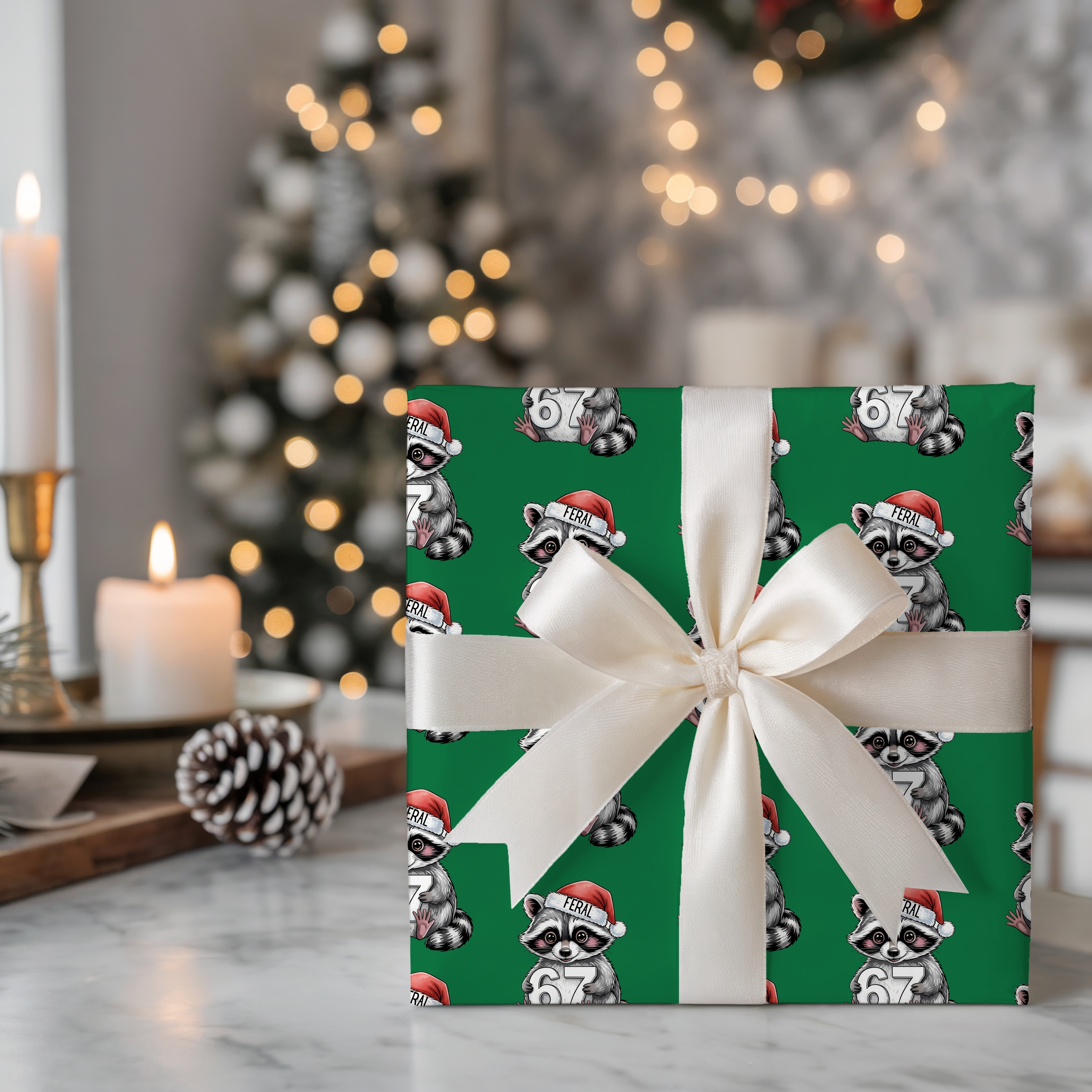 67 Wrapping Paper Holiday Gift Wrapping Paper with Festive Animal Designs product thumbnail image 67 Wrapping Paper Holiday Gift Wrapping Paper with Festive Animal Designs product thumbnail image