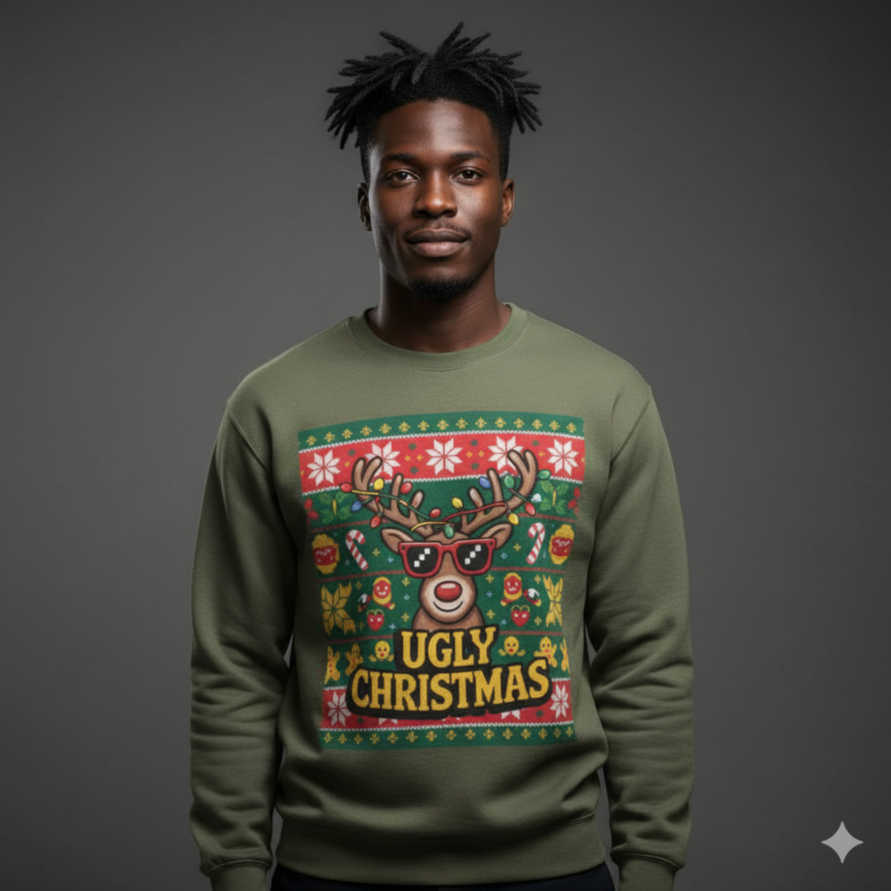 Festive Holiday Glow Crewneck Sweatshirt product thumbnail image Festive Holiday Glow Crewneck Sweatshirt product thumbnail image