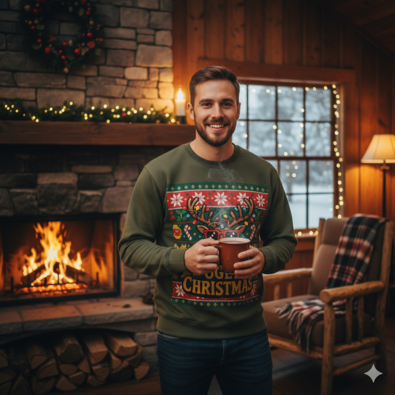 Festive Holiday Glow Crewneck Sweatshirt product thumbnail image Festive Holiday Glow Crewneck Sweatshirt product thumbnail image