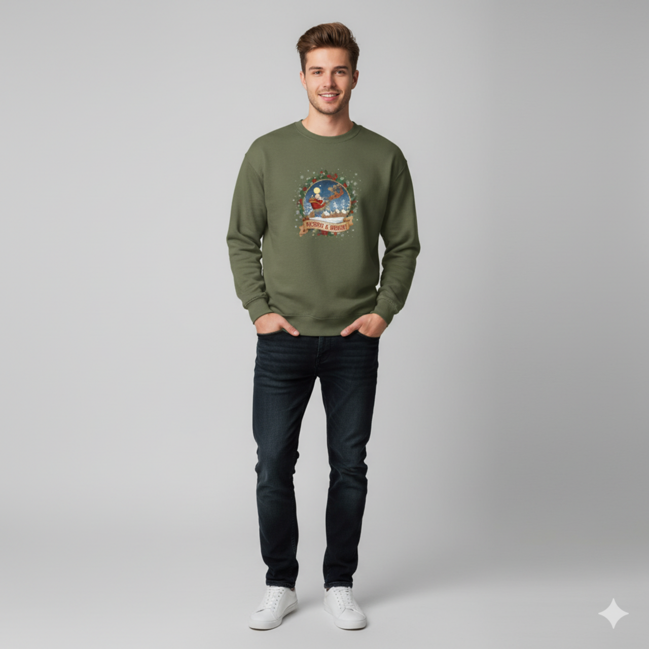 Merry & Bright Crewneck Sweatshirt Merry & Bright Crewneck Sweatshirt