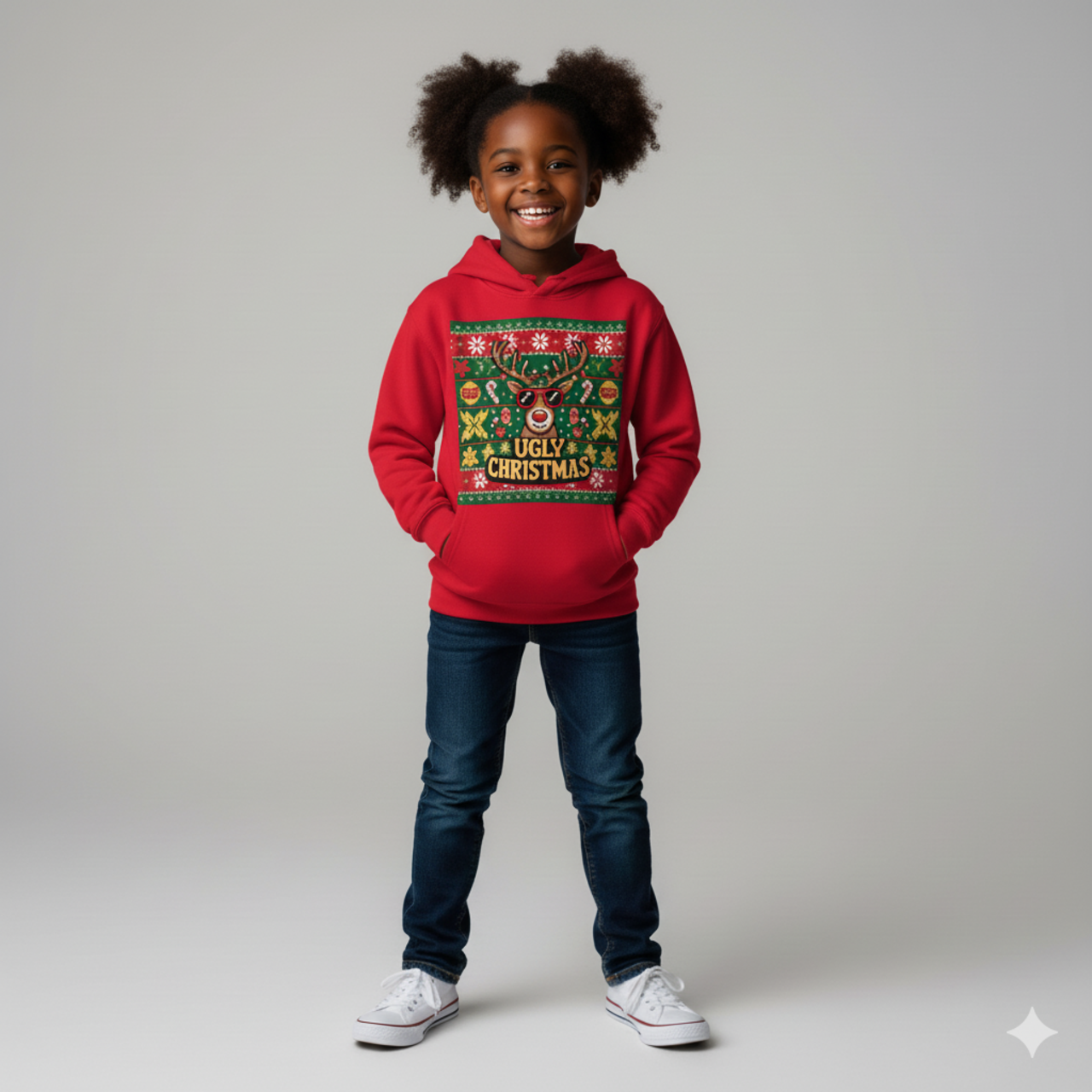 Ugly Christmas Kids Hoodie product thumbnail image Ugly Christmas Kids Hoodie product thumbnail image