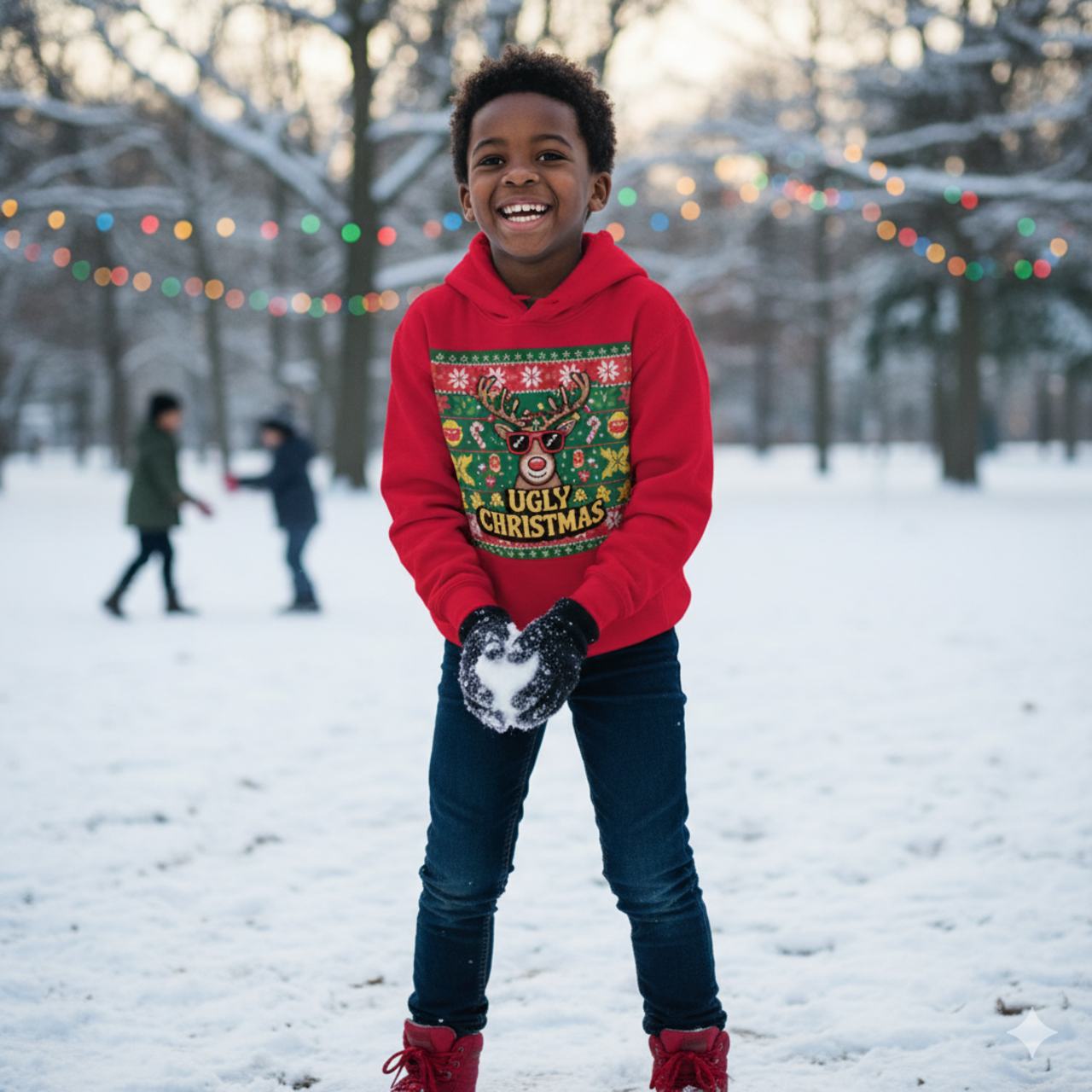 Ugly Christmas Kids Hoodie product thumbnail image Ugly Christmas Kids Hoodie product thumbnail image