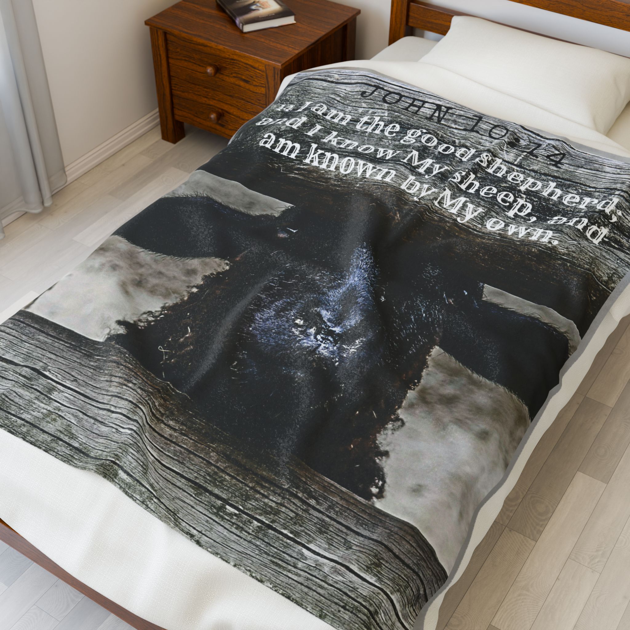 Bible Verse Plush Blanket Christian Faith Decor Housewarming Gift Bible Decoration For Relaxing At Home or Office Gift For Mom Dad Throw  product thumbnail image