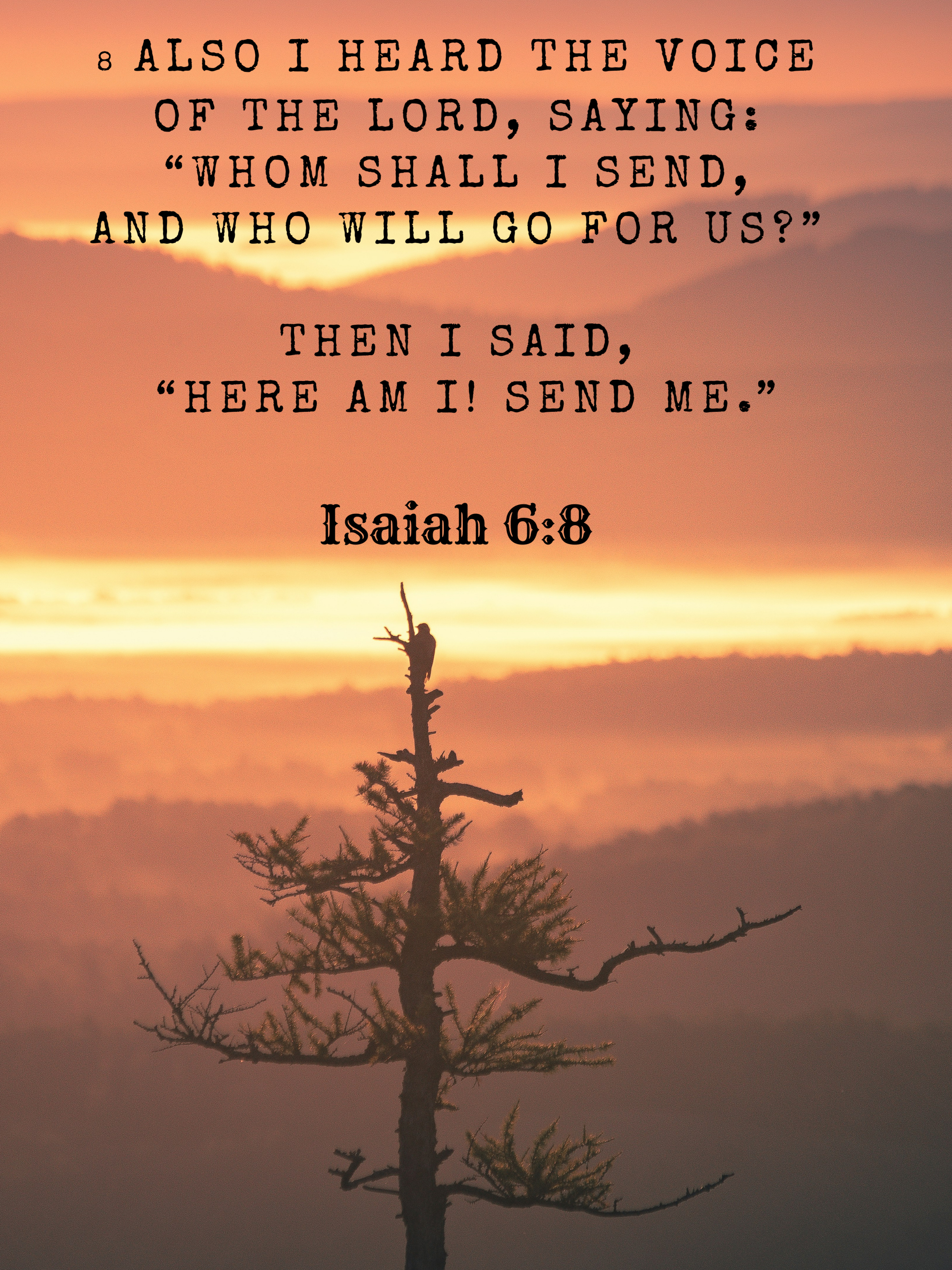 Inspirational Lightweight Velveteen Plushie Blanket featuring a Bible Verse Scriptural Isaiah 6:8 product thumbnail image Inspirational Lightweight Velveteen Plushie Blanket featuring a Bible Verse Scriptural Isaiah 6:8 product thumbnail image